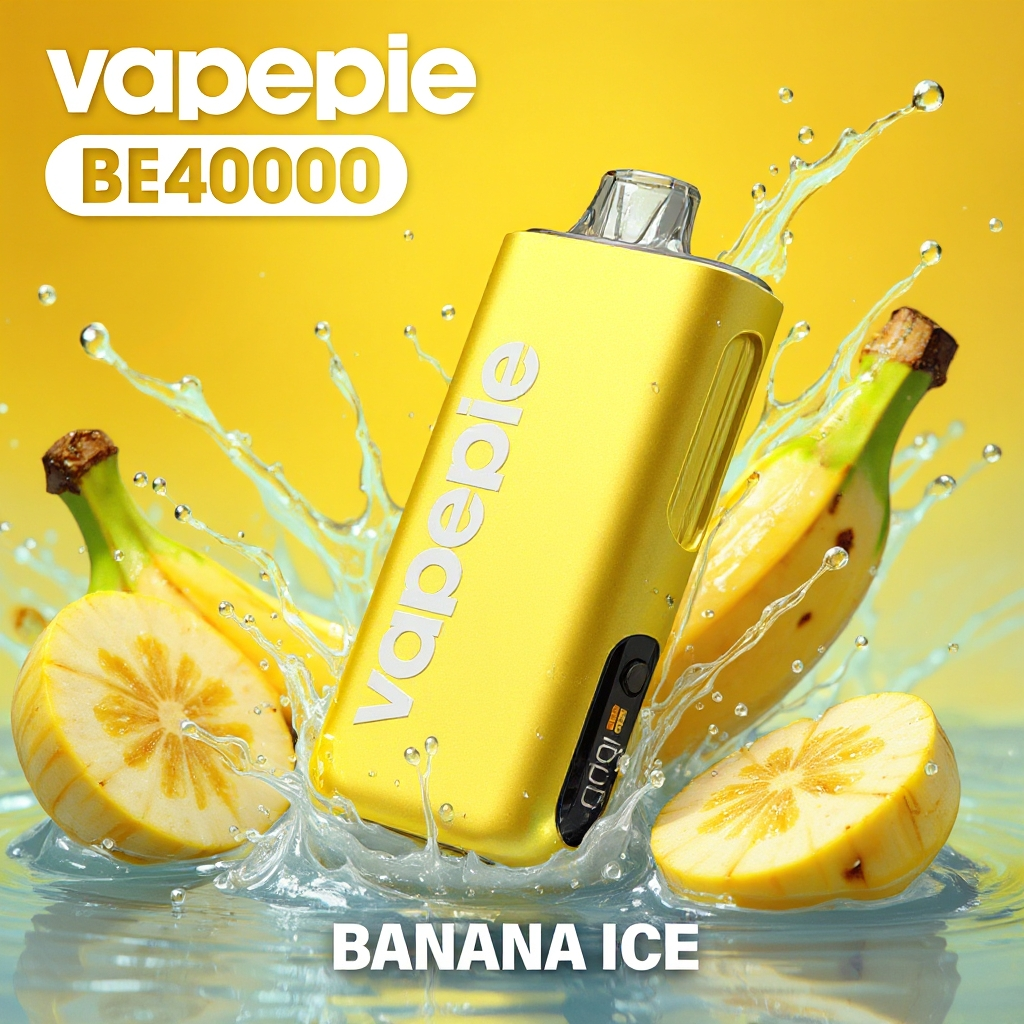 VAPEPIE Max 40000 PUFFS & Bananowa zamieć lodowa