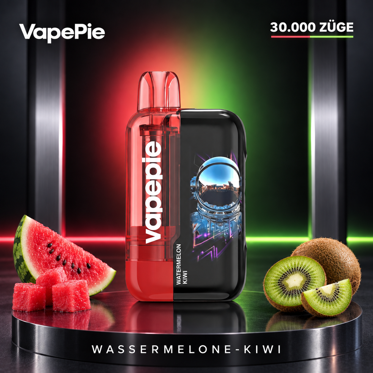 Vapepie Ultra Phantom 30 000 Züge – Nachfüllbare elektronische Einwegzigarette, erhältlich in mehreren Geschmacksrichtungen
