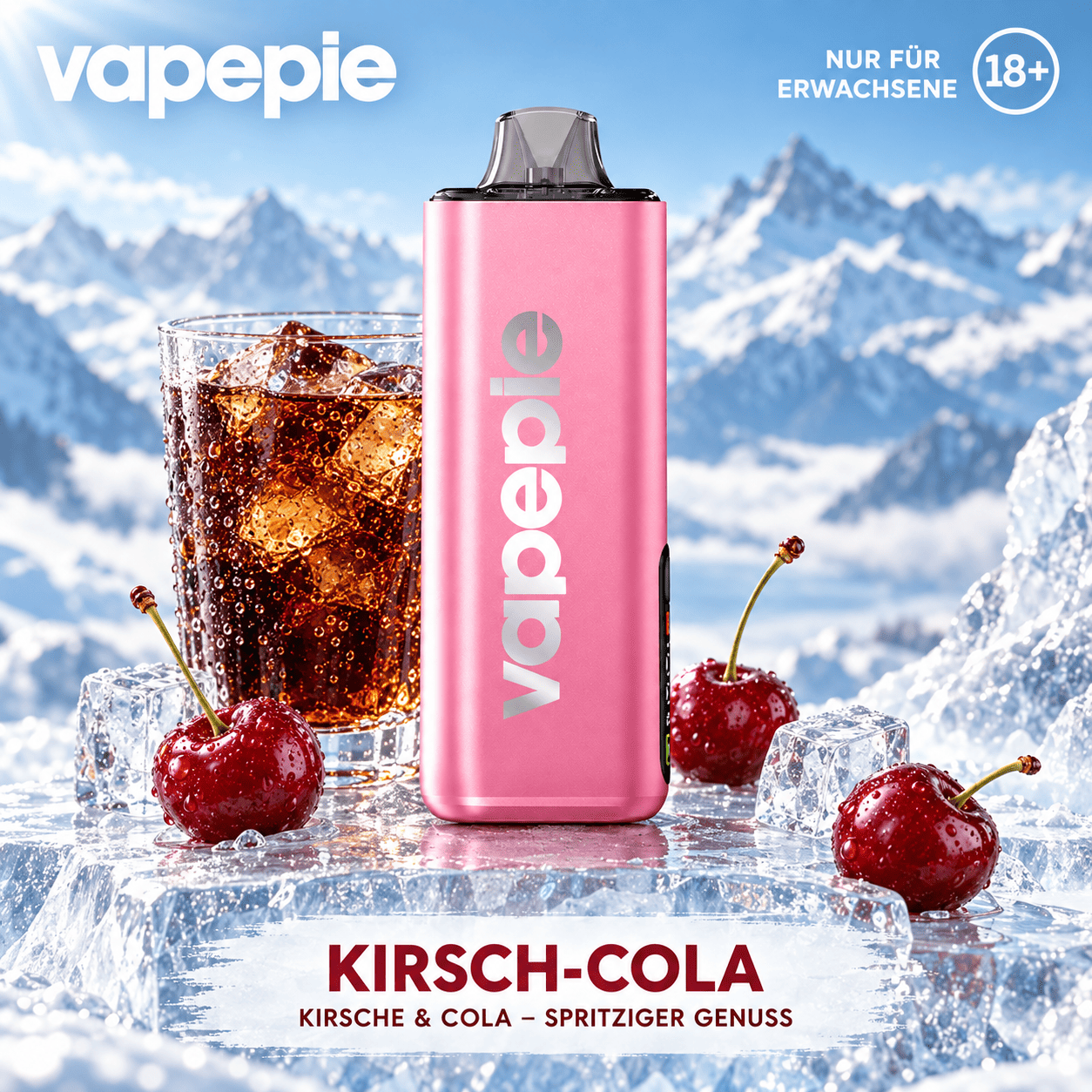 🔥 NEUES Vapepie Pro Upgrade – 40 000 Züge | Mesh 0,55 Ω | 3 Leistungsmodi