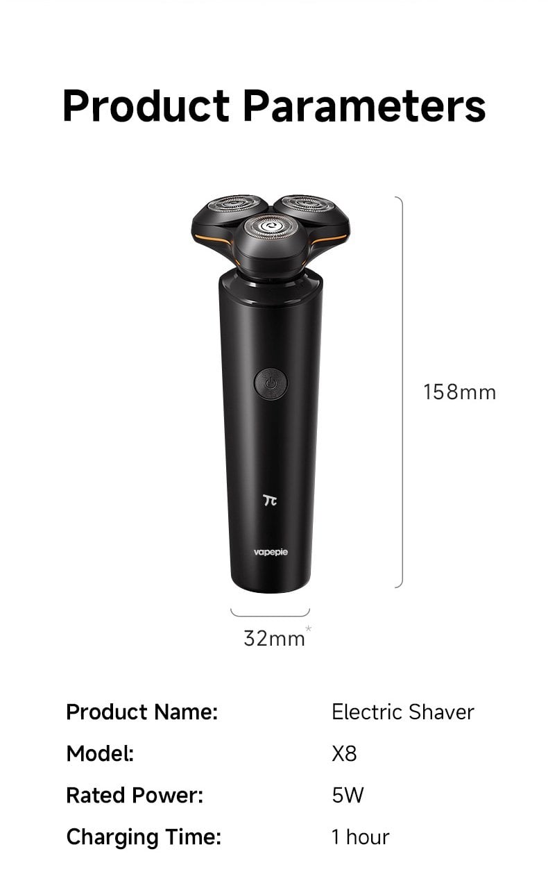 VAPEPIE X8 elektromos forg贸borotva 鈥?prec铆zi贸s 谩pol谩s egyszer疟en