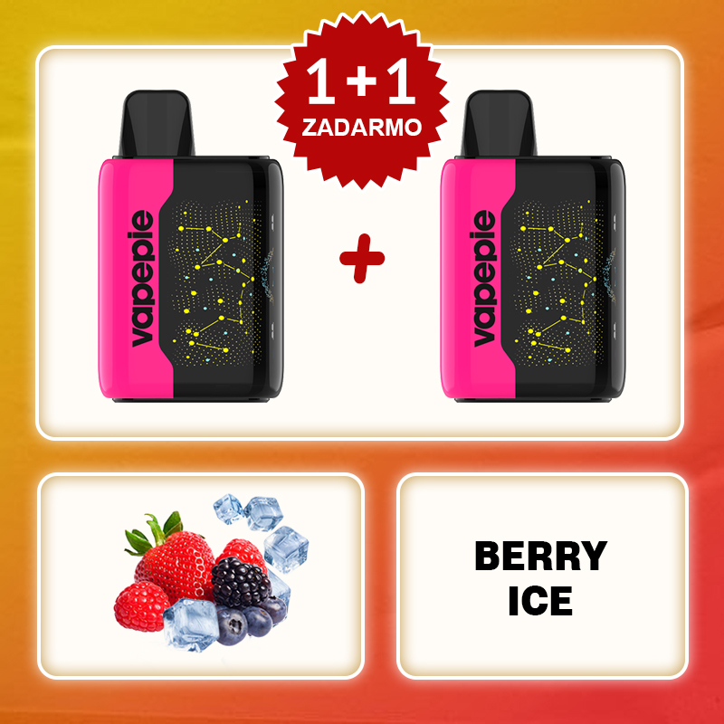 💥Akcia 1+1 ZADARMO!🔥Bobuľový ľad & VAPEPIE 25000 PUFFS - Star Sky Curved Screen