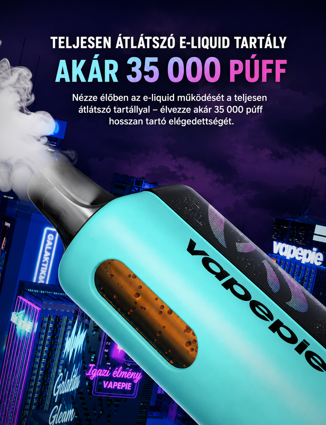 VAPEPIE Galactic Gleam főbb funkci&oacute;i