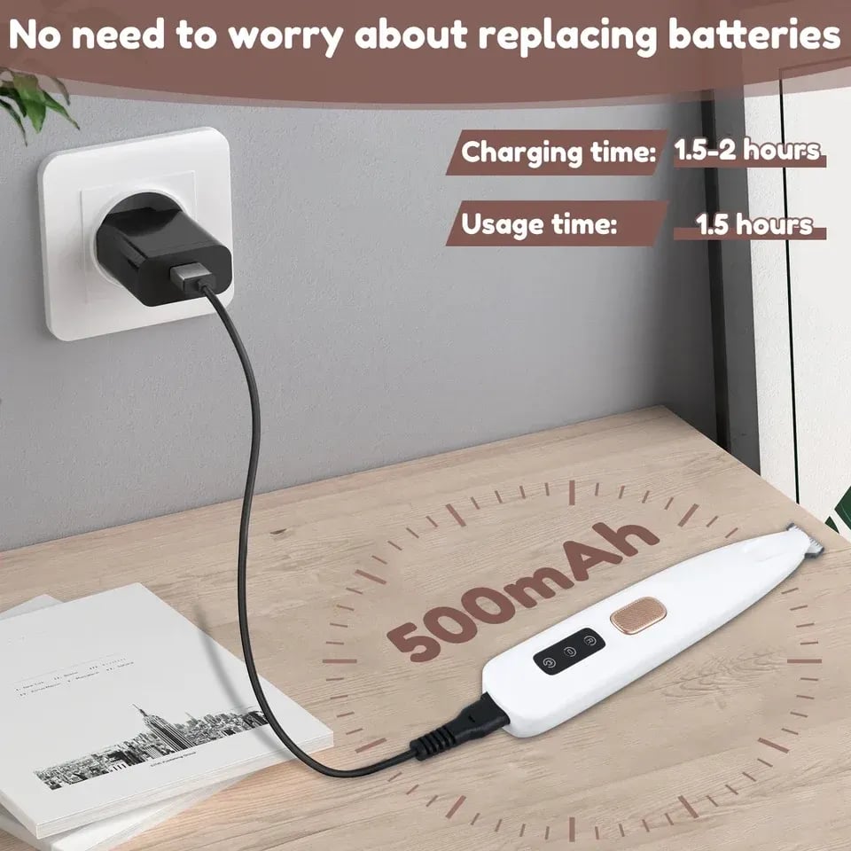 ⚡LAST DAY 49% OFF -  Pawsitively Purrfect Grooming! Rechargeable Pet Hair Trimmer Kit ✨