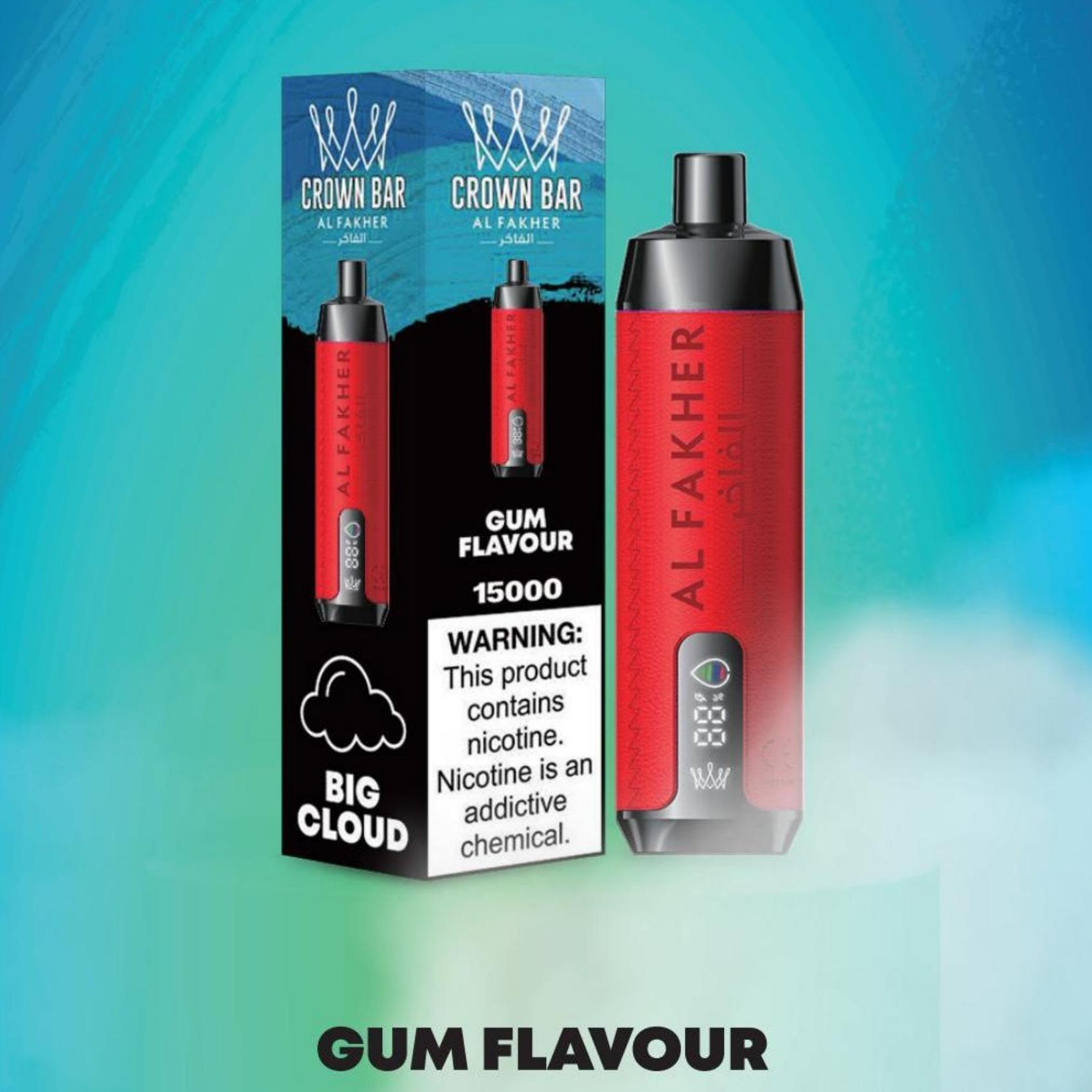 GUM FLAVOUR🔥 AL FAKHER 15000 Puff – S integrovanými efektmi hookah! Zažite skutočný zážitok ako z tradičnej hookah!