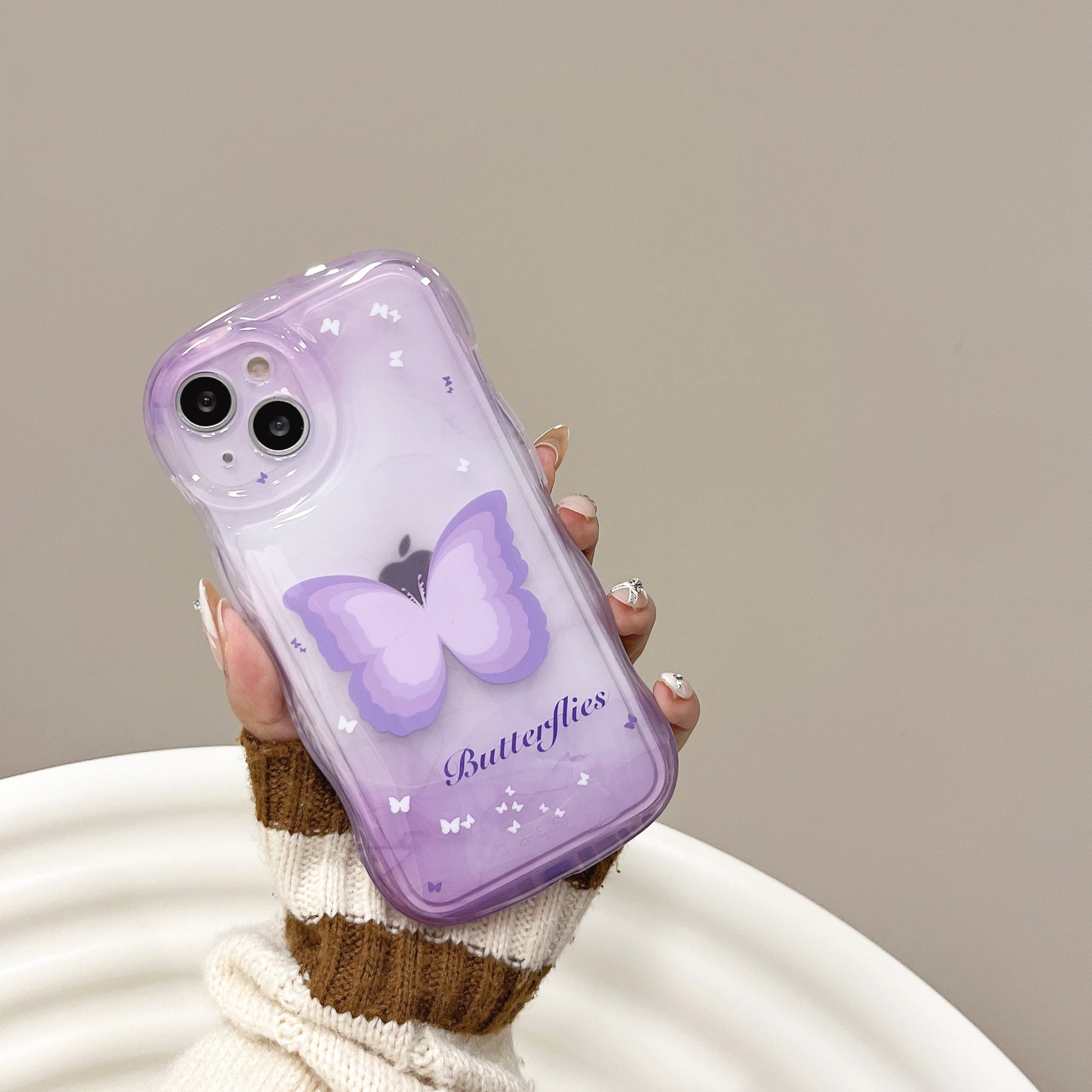 Shockproof Wave Edge Butterfly Case for iPhone