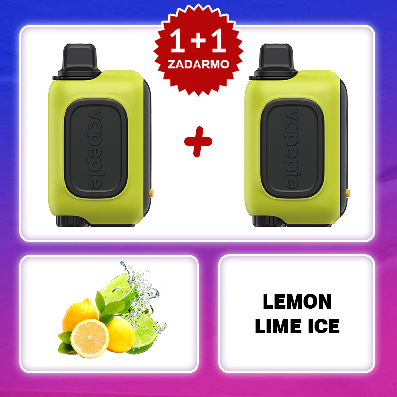 💥Akcia 1+1 ZADARMO!🔥Citron Limetka led & Vapepie RO 15000 PUFFS
