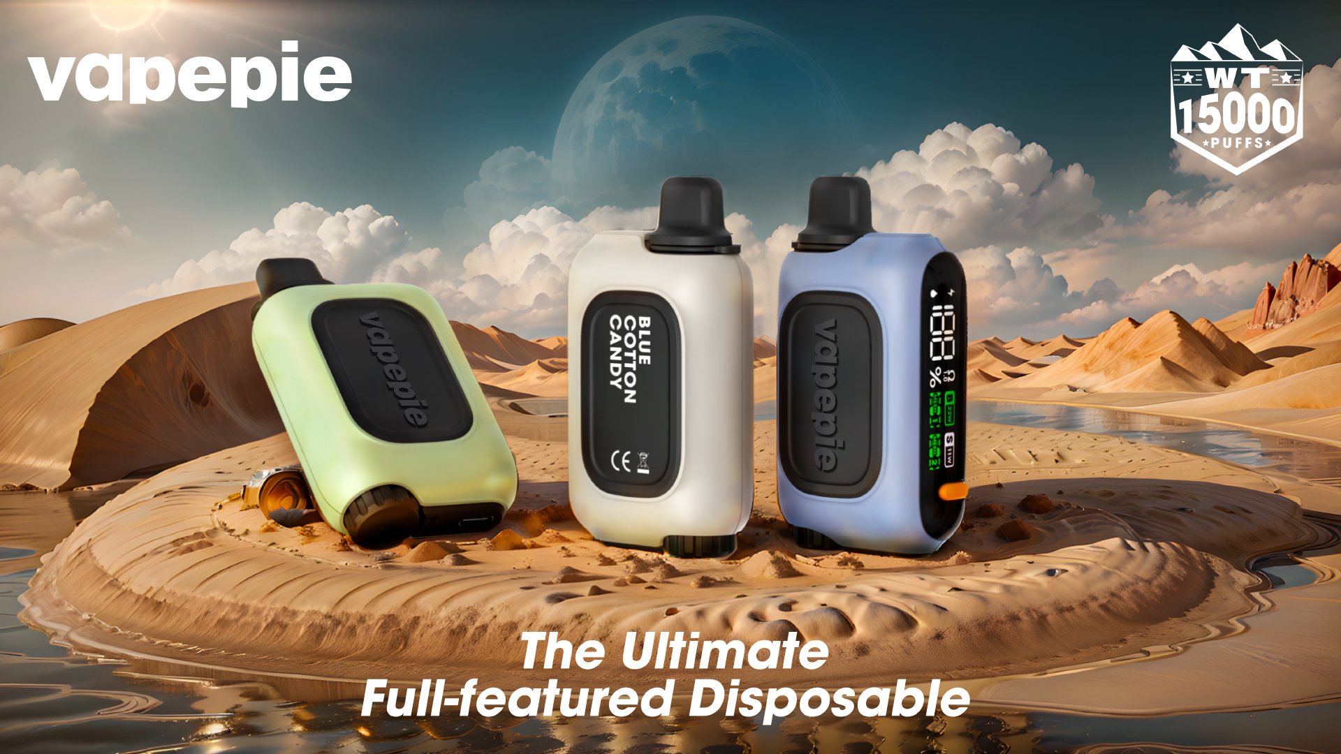 Vapepie RO 15000 šluků s IMAX full screen displejem a reálným časem monitorování výkonu