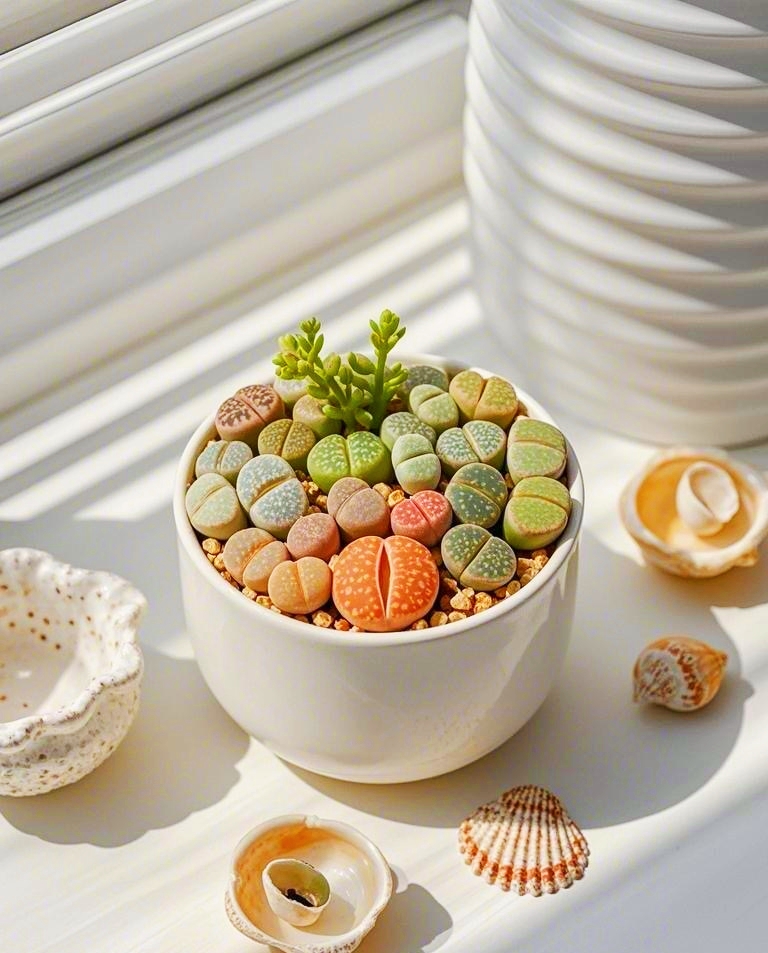 🎁Last Day 70% OFF🪨Lithops Succulent — 🎨Colorful Stone Shape & Easy Care