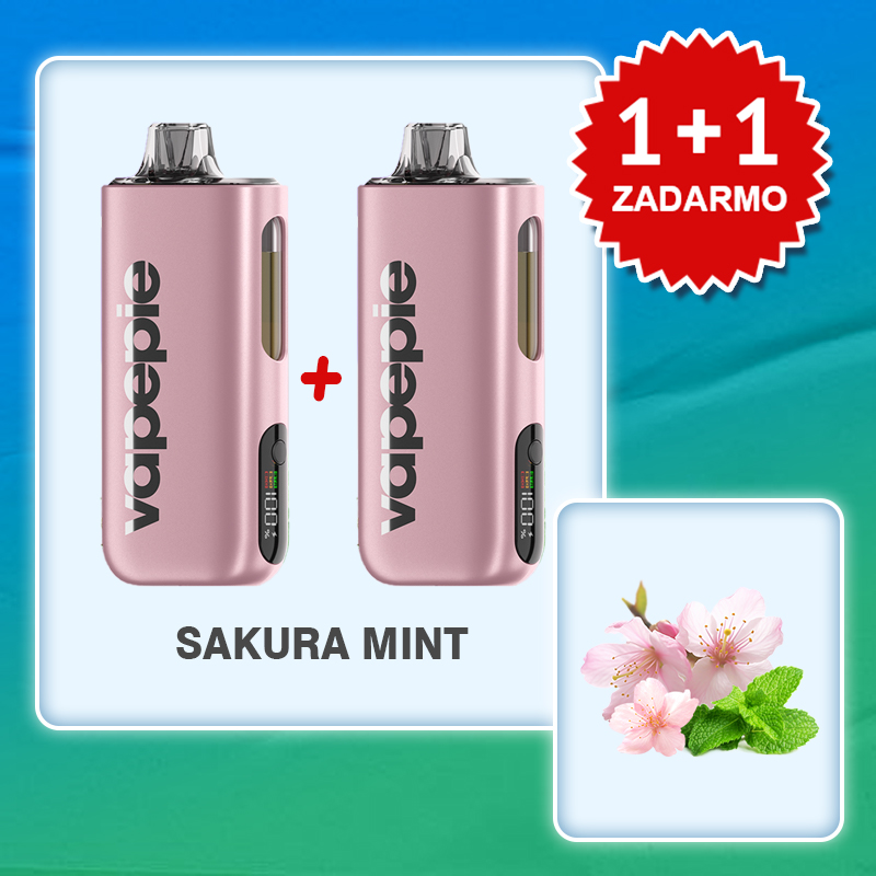 💥Akcia 1+1 ZADARMO!🔥SAKURA MINT & VAPEPIE Max 40000 PUFFS