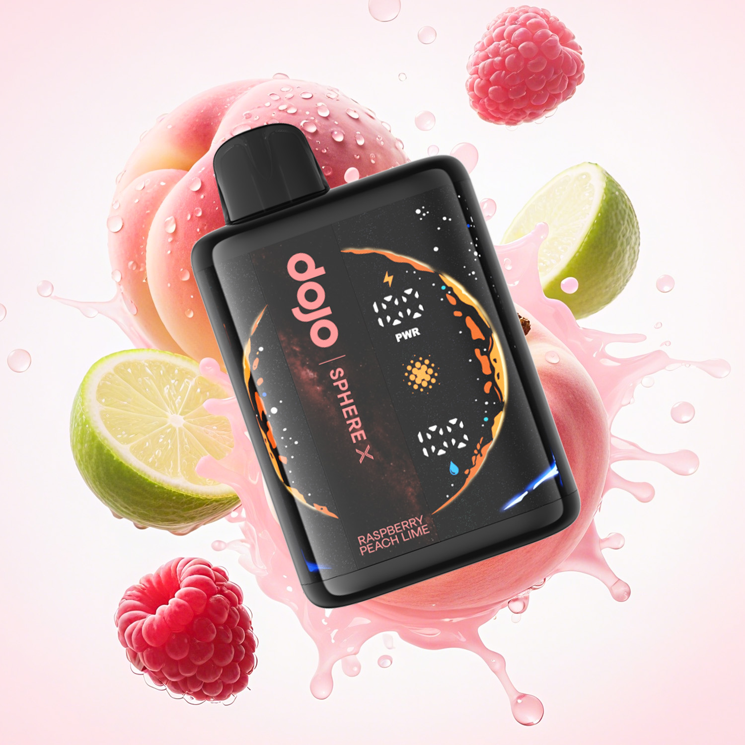 Dojo Sphere X 40000 Puffs-Raspberry Peach Lime