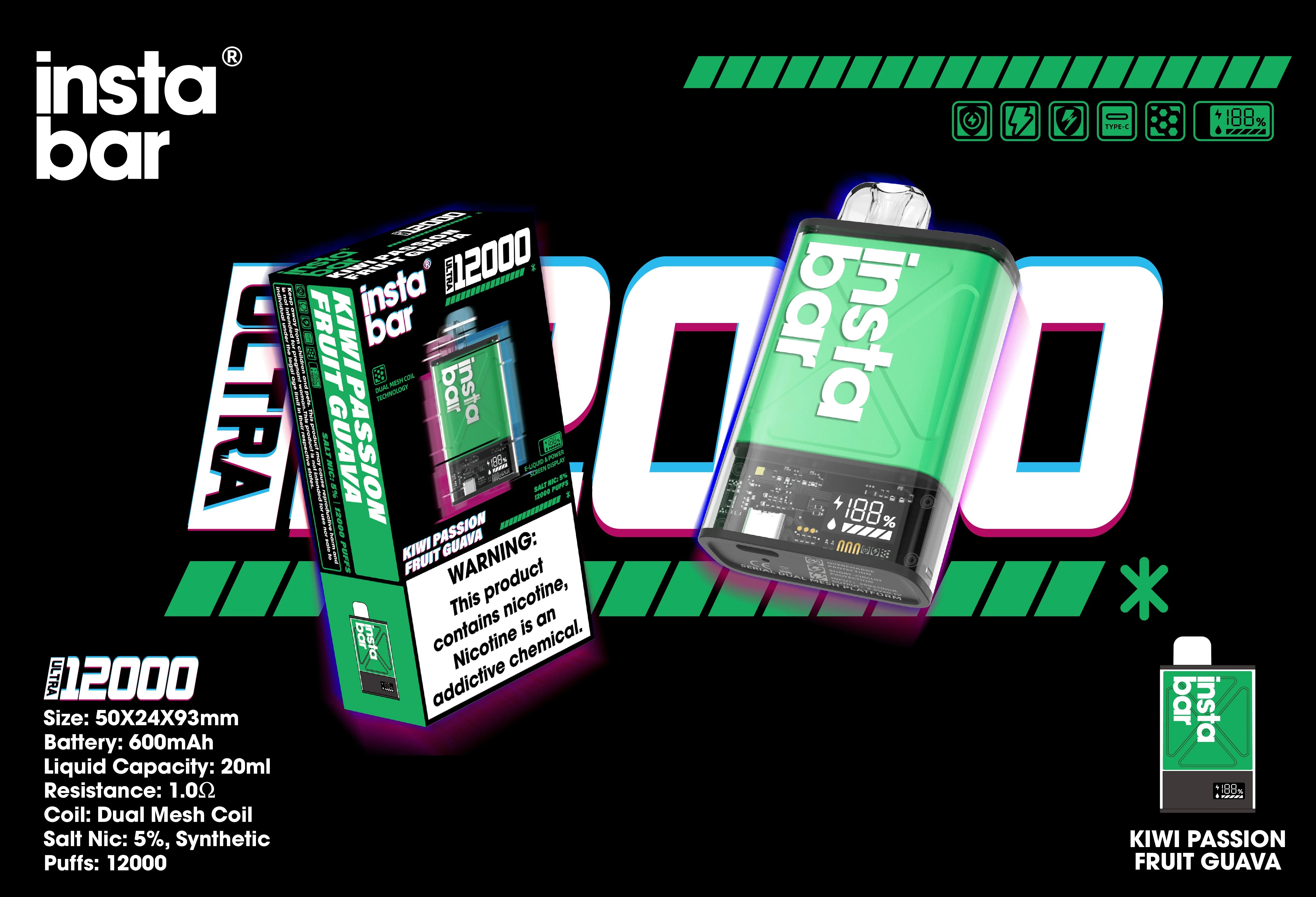 Instabar Ultra 12.000 Züge