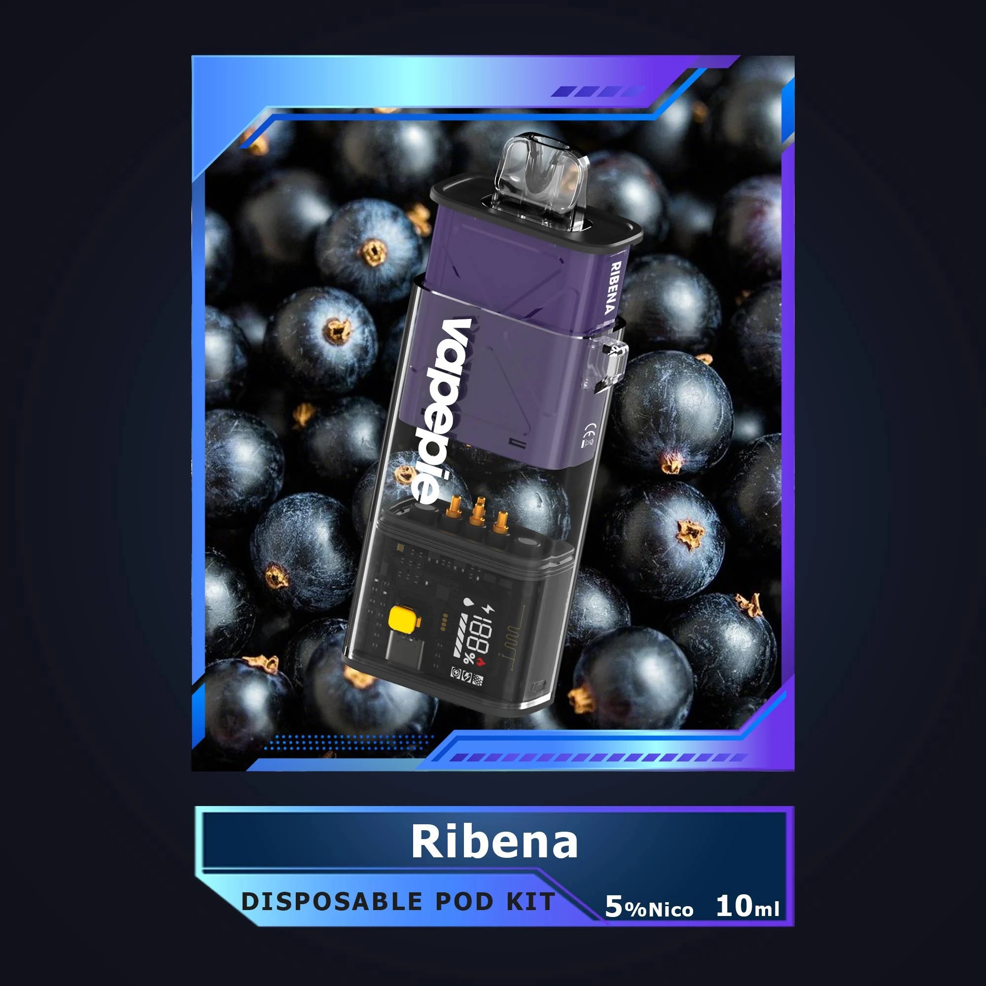 【DE】Vapepie Disposable Pod Kit 10.000 Züge