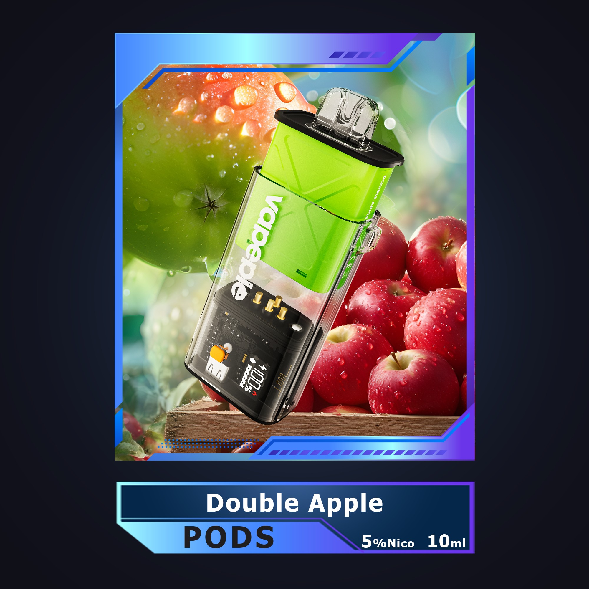 【DE】Vapepie Disposable Pod Kit 10.000 Züge