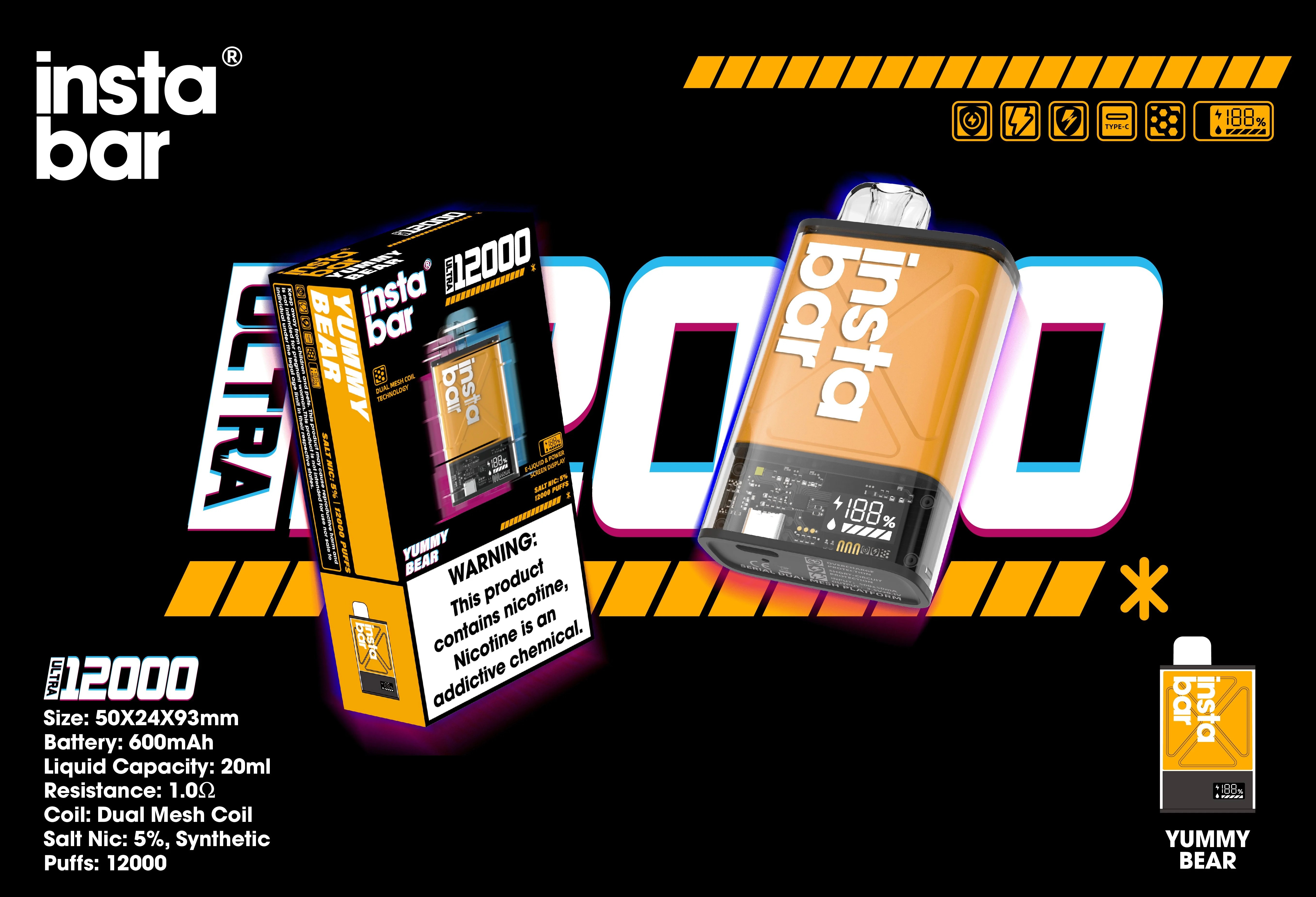 Instabar Ultra 12.000 Züge