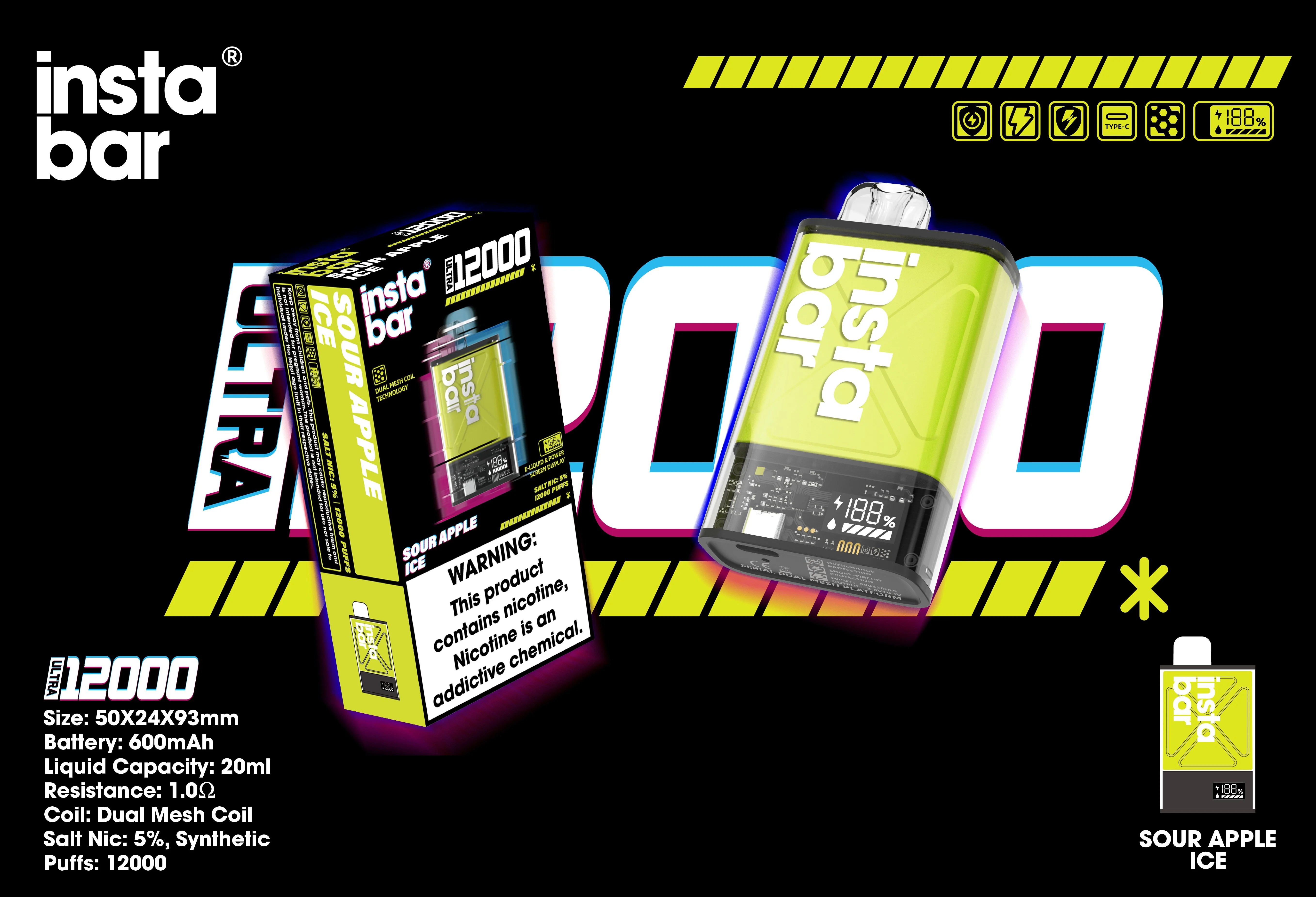 Instabar Ultra 12.000 Züge