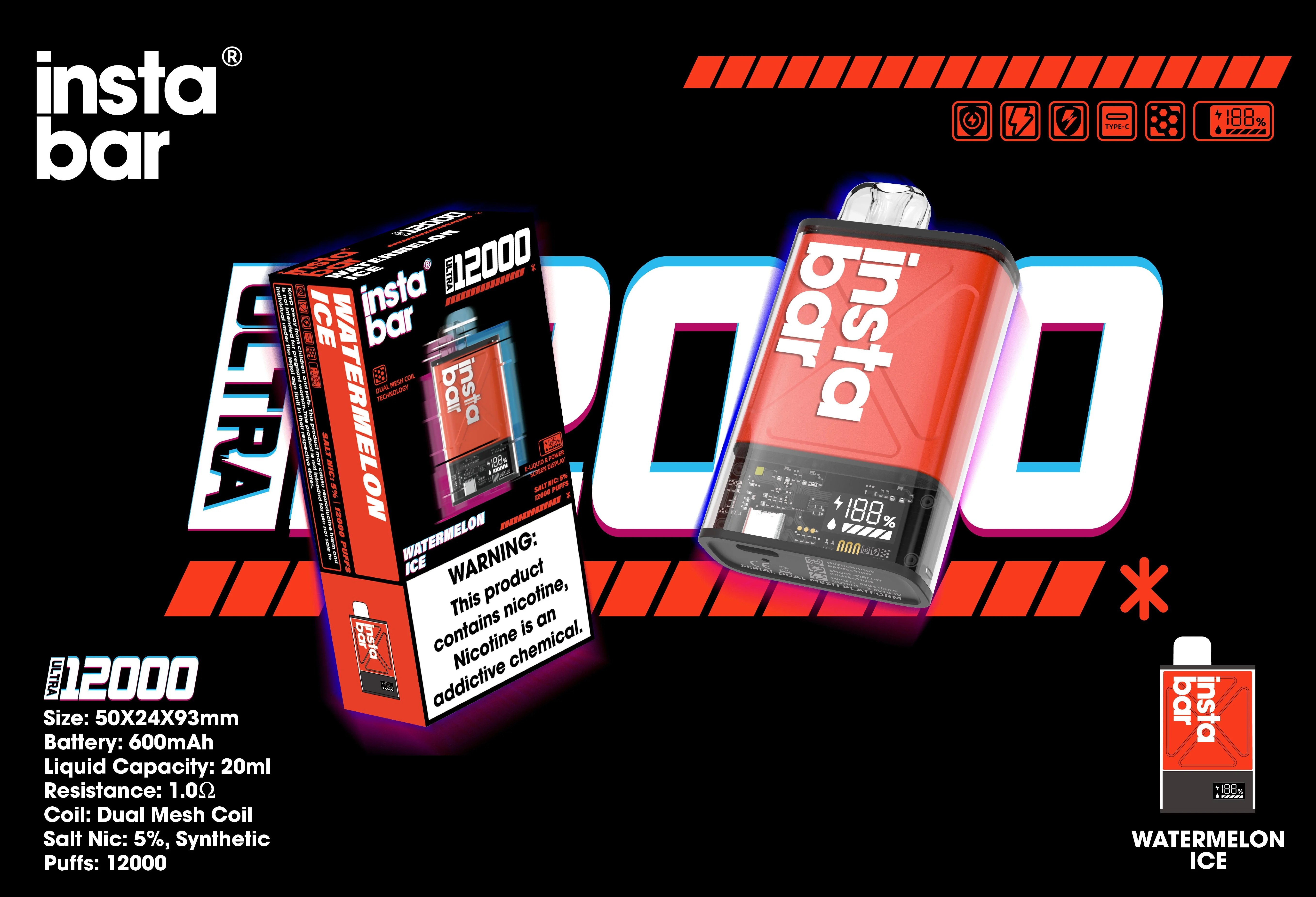 Instabar Ultra 12.000 Züge