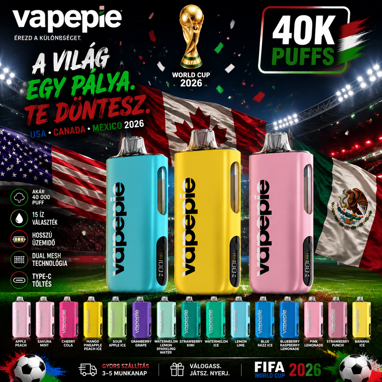 VAPEPIE Max 40000 puffs🚨Exkluzív ajánlatok hűséges ügyfeleknek🔥