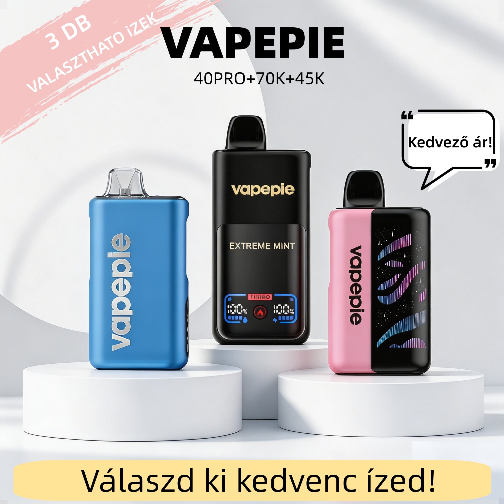 Top Csomag (3 db) · 155 000 puffs