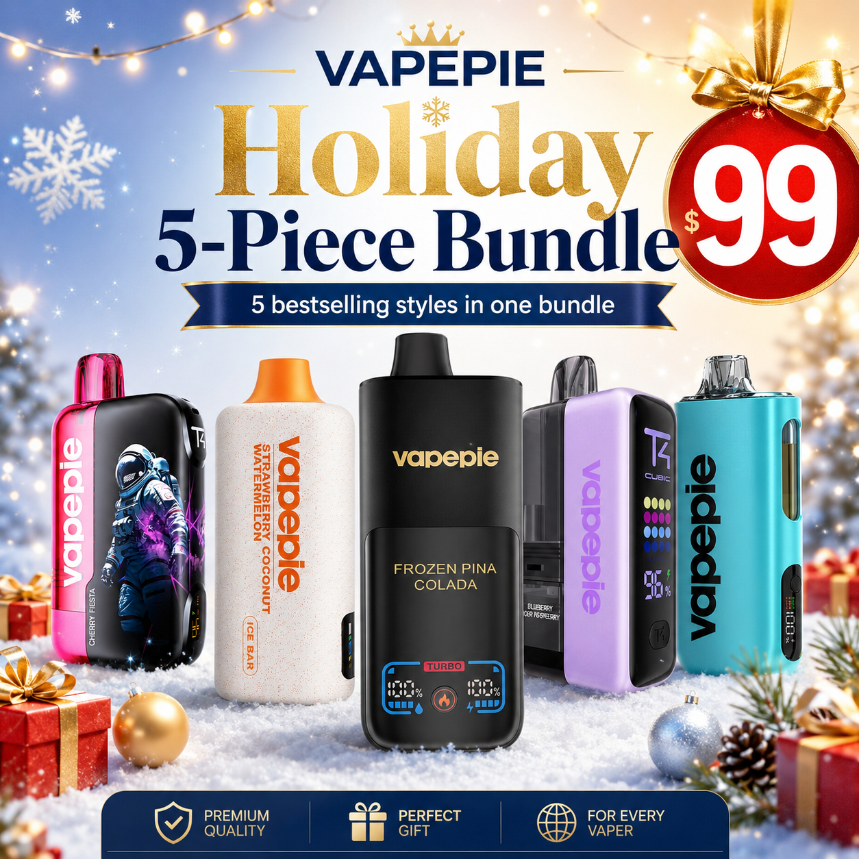 VAPEPIE 5 PCS Premium Mix Bundle