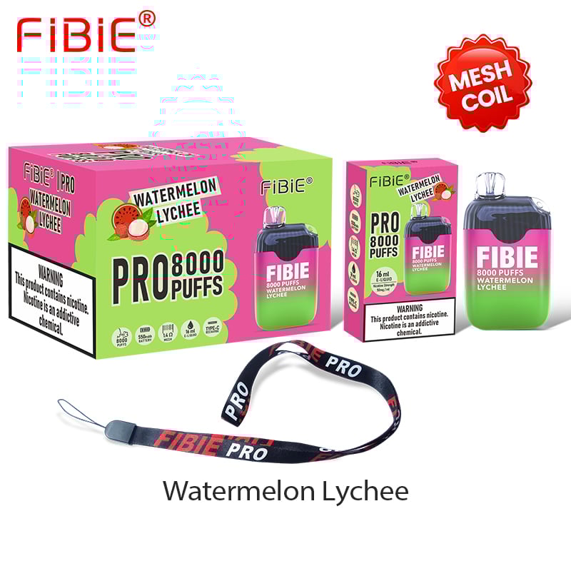 FIBIE 8000 Puffs Disposable Vapor Wands (10 Flavors Collection)