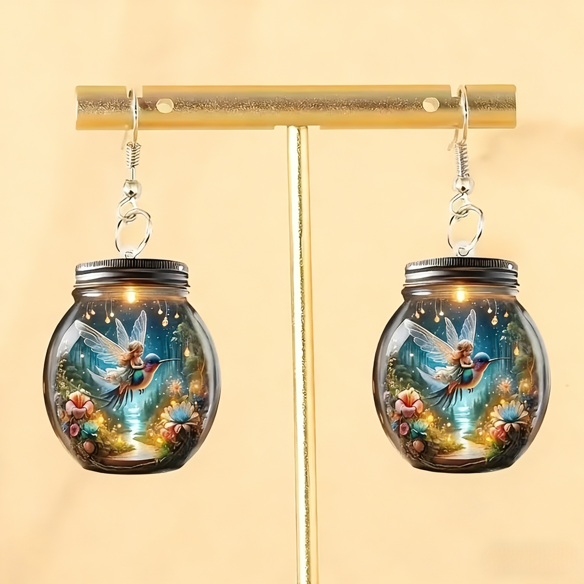 🌙 Enchanted Fairy Lantern Earrings