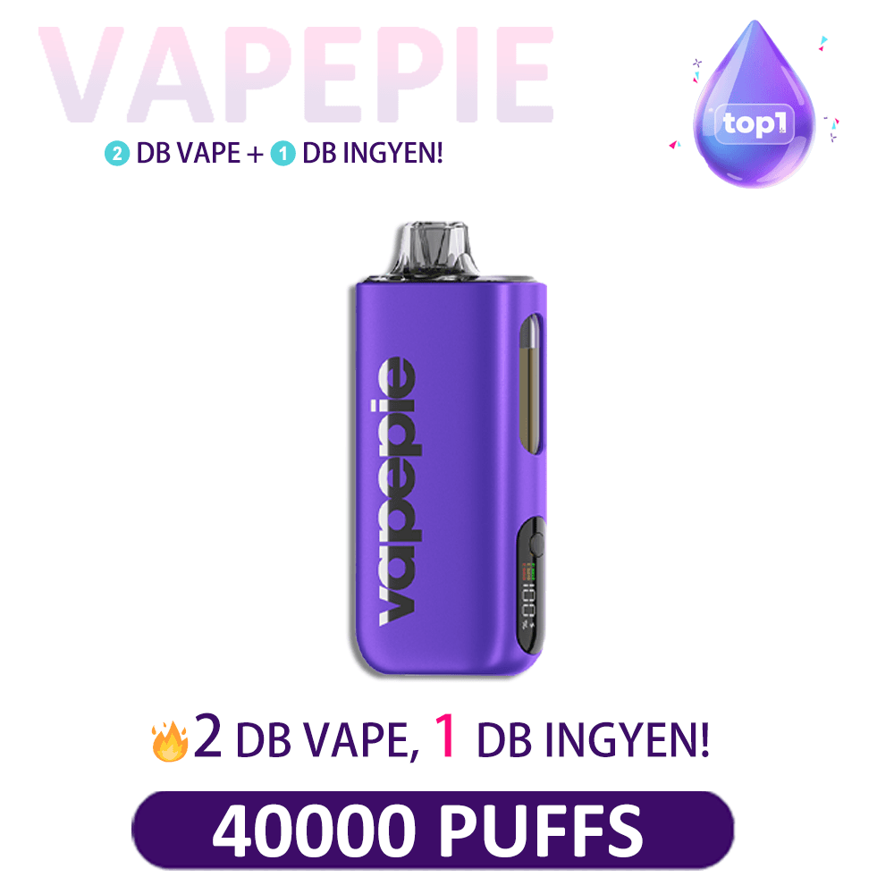 🚨FELSZÁMOLÁSI AKCIÓ! -70% CSÚCSLEÁRAZÁS 🔥VAPEPIE Max 40000 PUFFS- ZÉRÓ ÉGETT SZAG! 🔥 Fejlesztett Porlasztó & Magrendszer | Világ Legvékonyabb Vape-ja