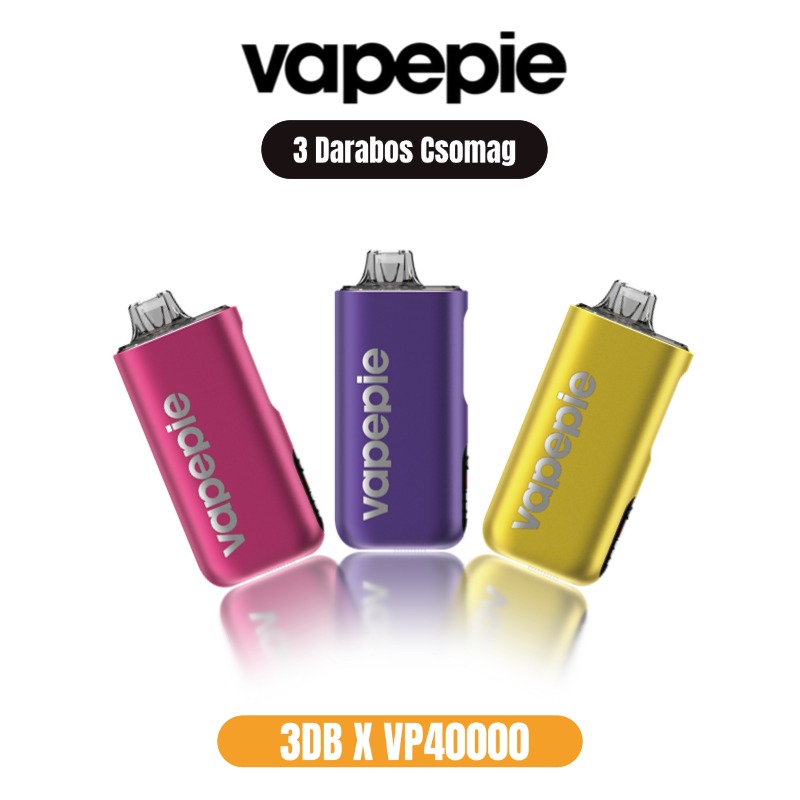 3-db Vapepie 40000 Max– A legnépszerűbb csomag a vaper közösség körében!