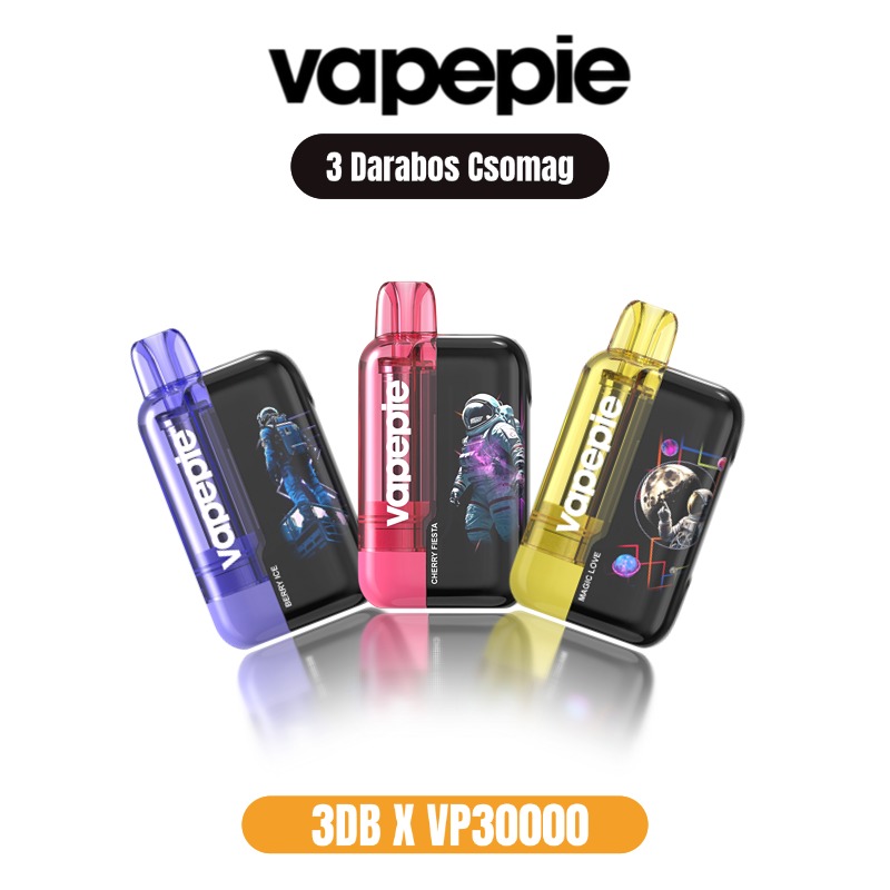 3-db Vapepie 30000 Ultra– A legnépszerűbb csomag a vaper közösség körében!