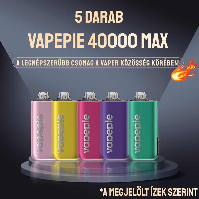 5 Darab Vapepie 40000 Max Népszerű Ízkombó Csomag!