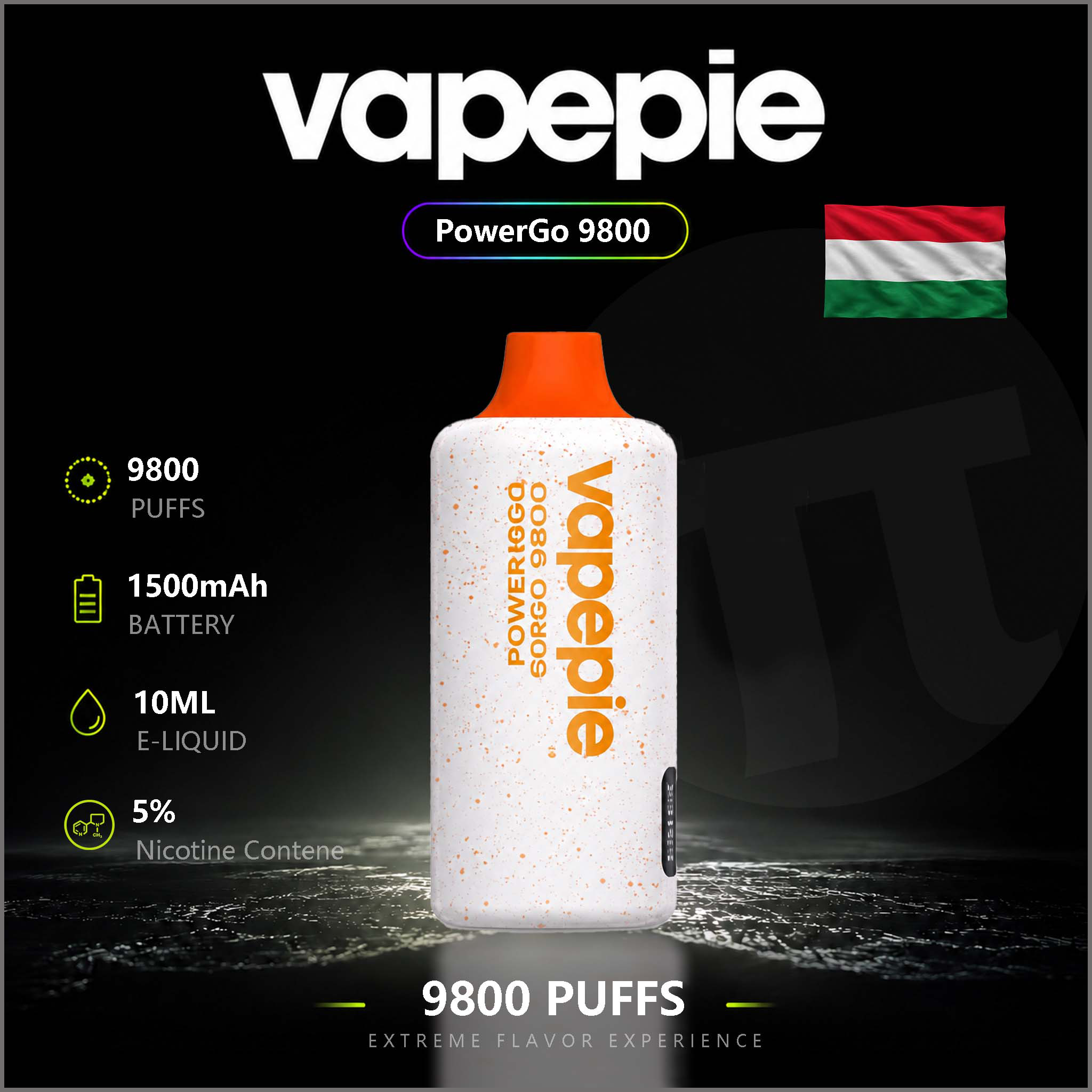 VAPEPIE PowerGo 9800 PUFFS