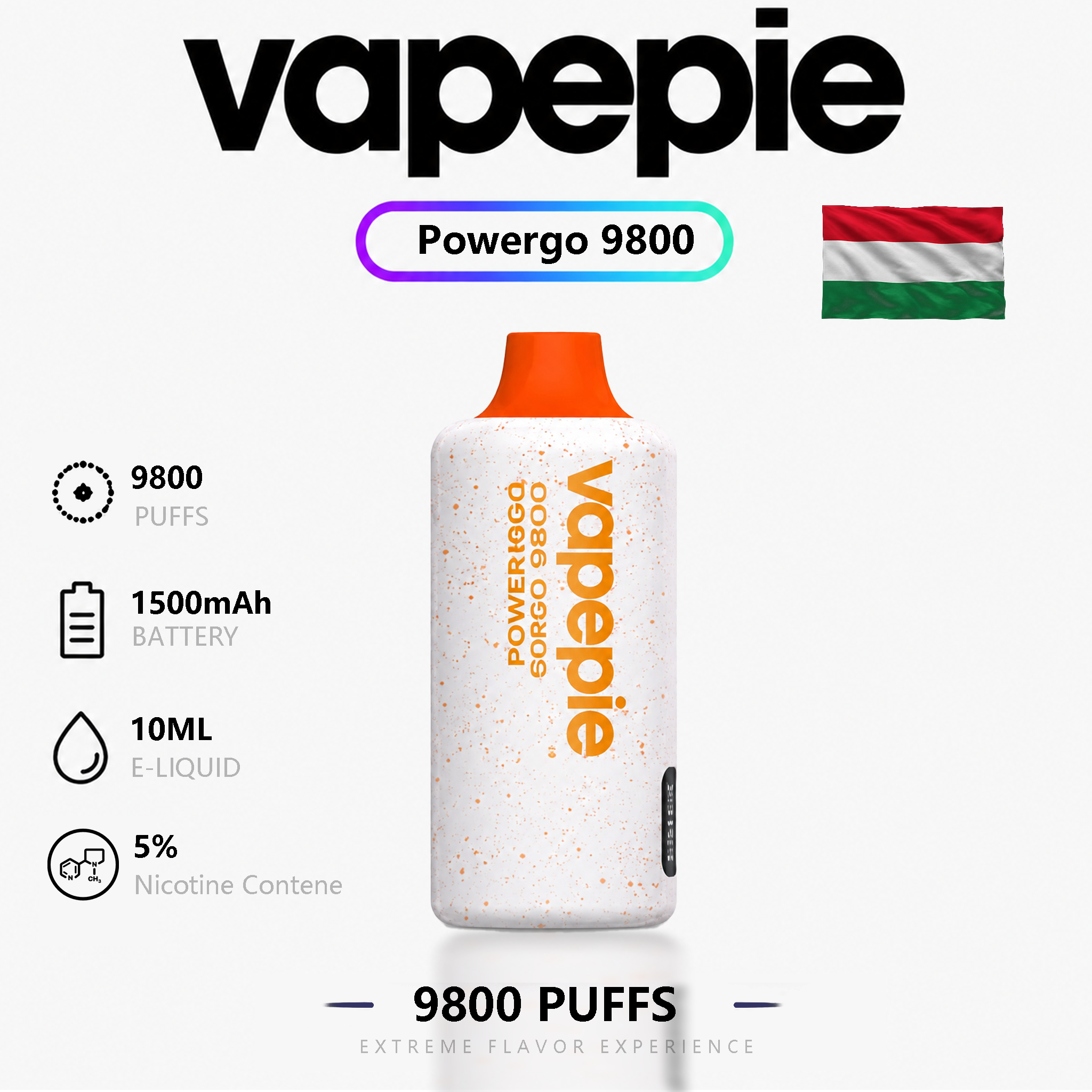 VAPEPIE PowerGo 9800 PUFFS