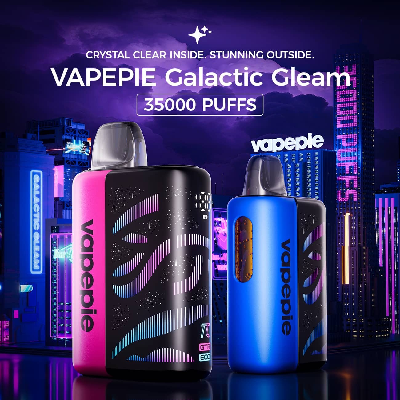 🌌VAPEPIE Galactic Gleam – 45000 Fújás