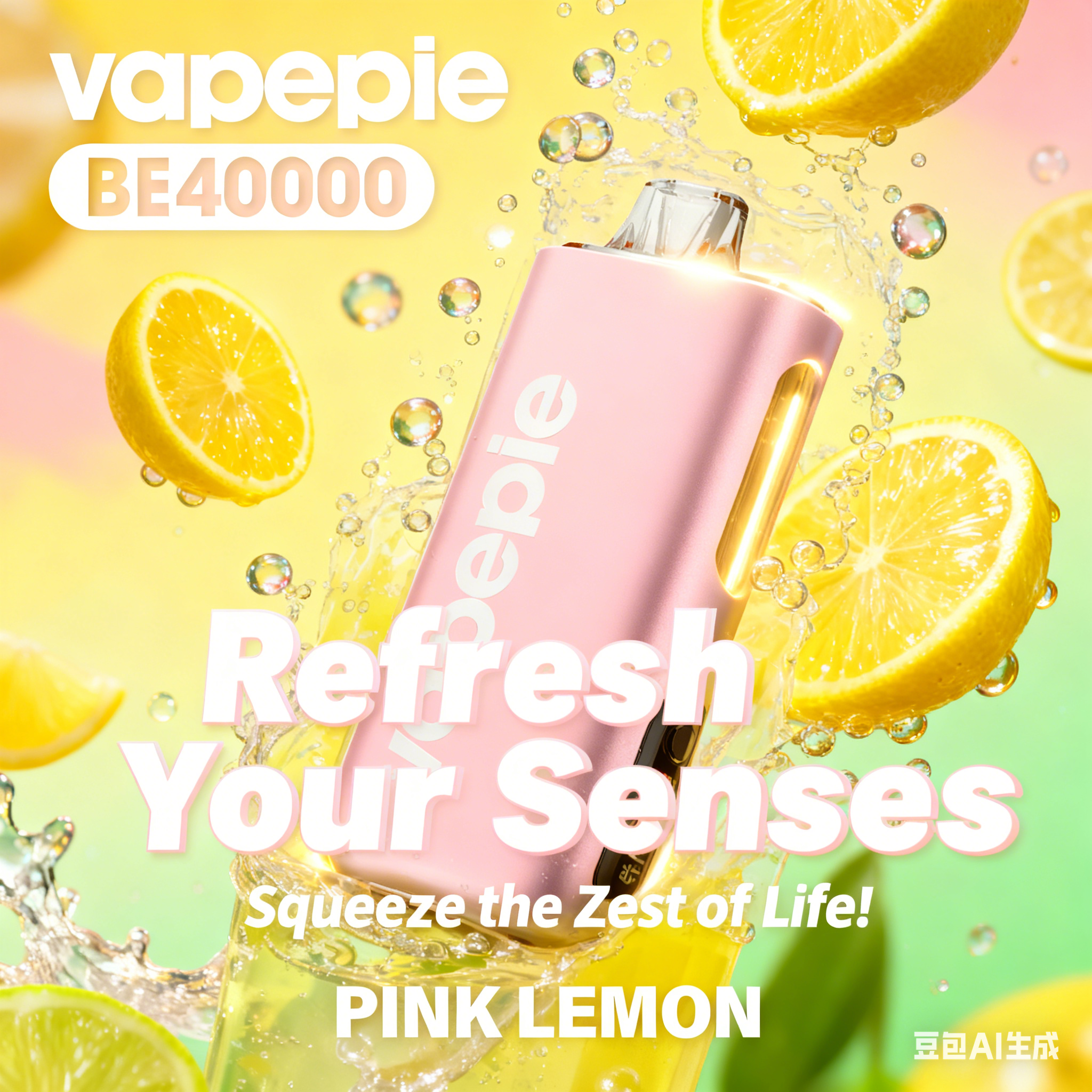 🔥Vapepie Max 40000 RÓZSASZÍN LIMONÁDE