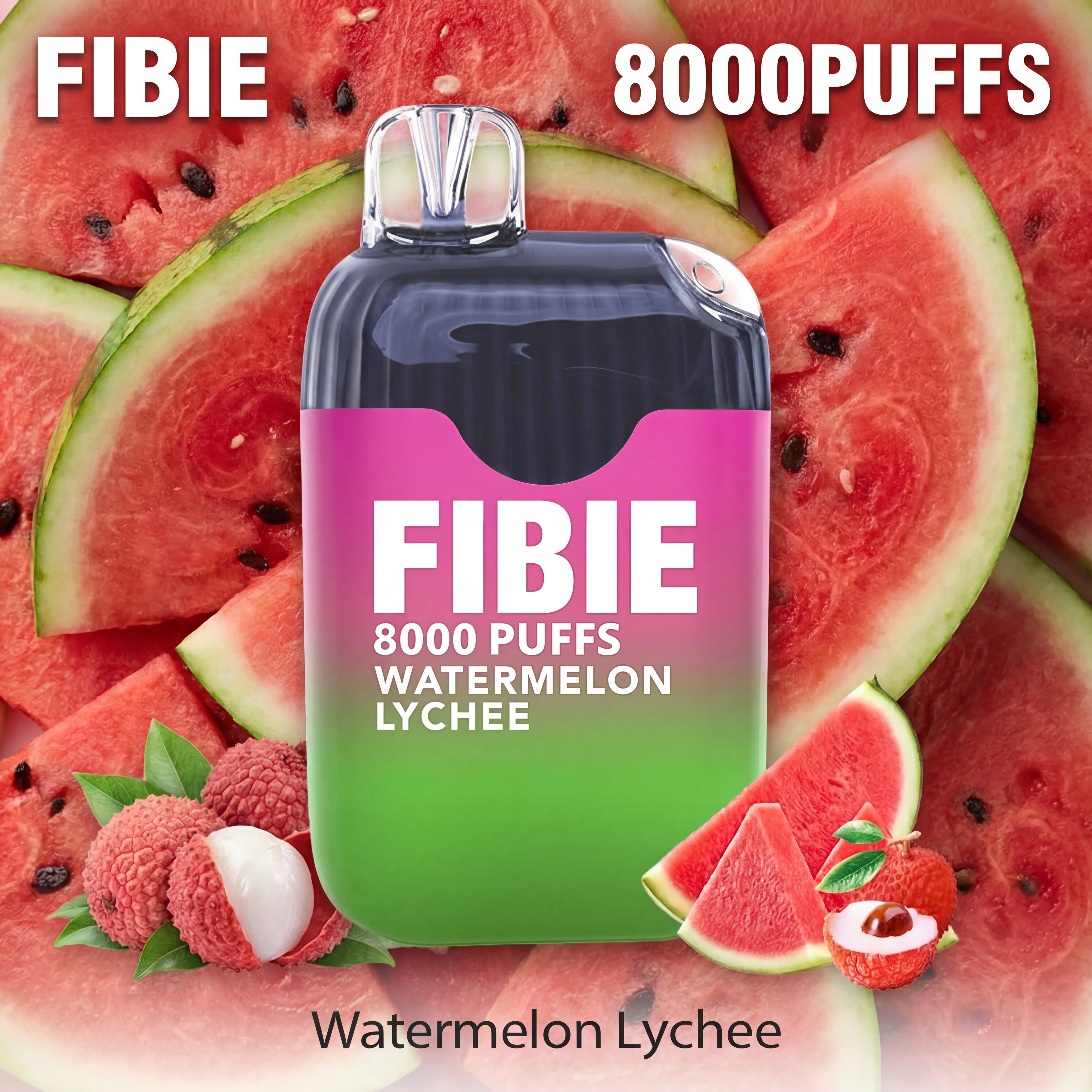 FIBIE 8000 PUFFS -Ekskluzywny smak arbuzu i lichii