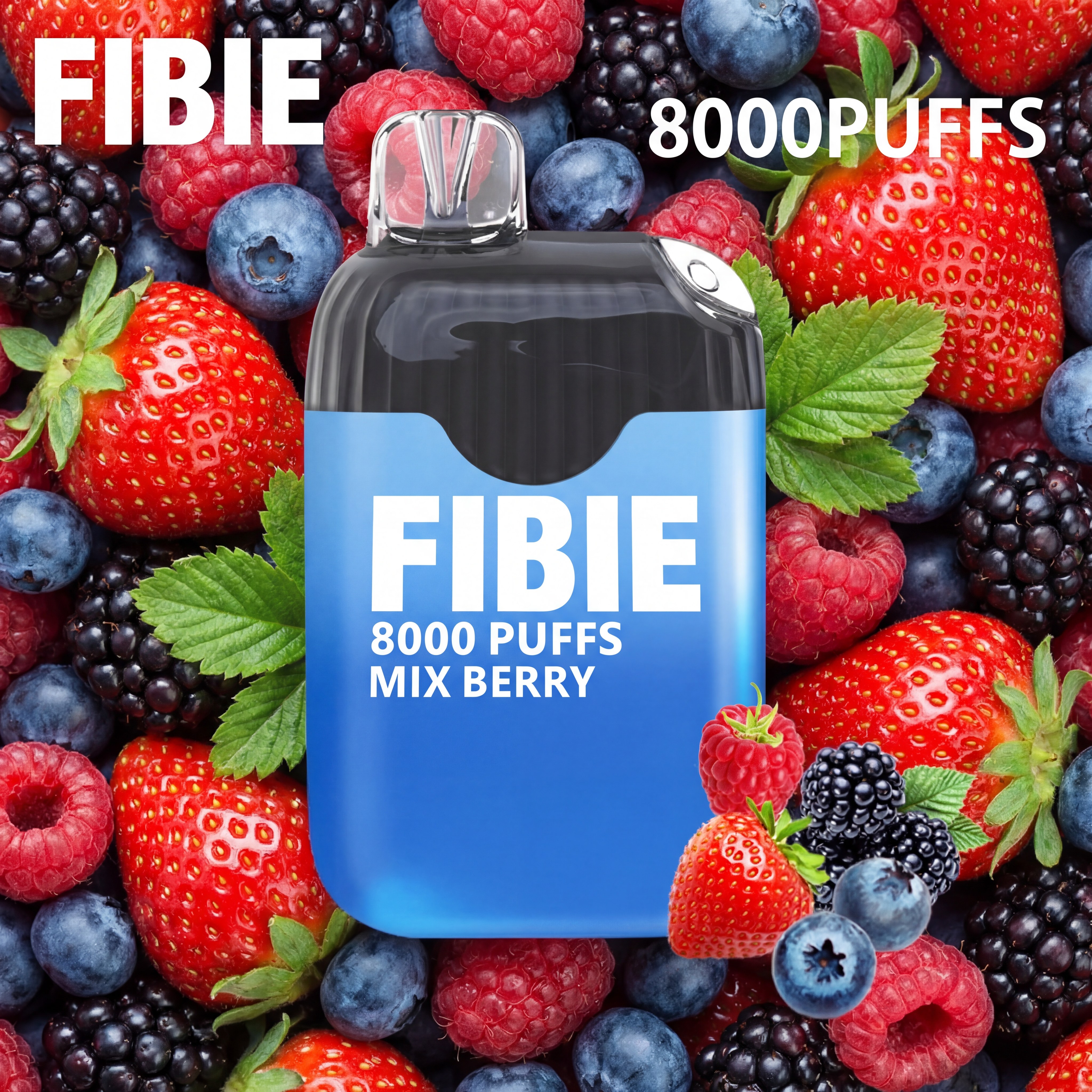 FIBIE 8000 PUFFS -Fantastyczny smak truskawek, borówek i malin