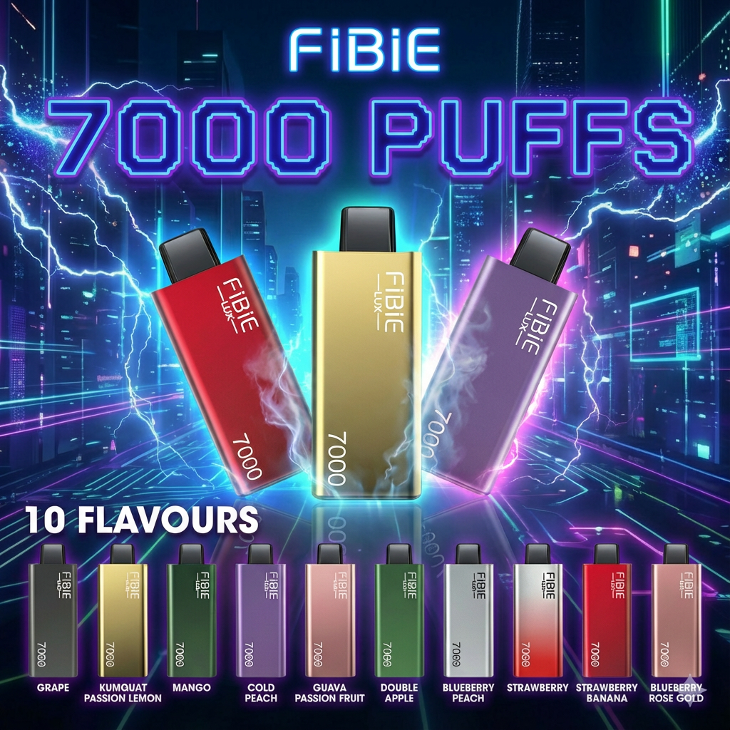 FIBIE  PIE 7000 PUFFS - Eper-dinnye ízű – Magyarország kedvenc választása! 🏆