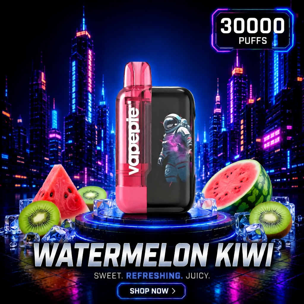 Watermelon Kiwi丨30000 Puffs Rechargeable Disposable Vape
