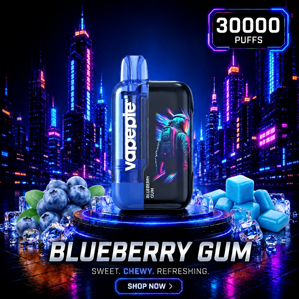Blueberry Gum丨30000 Puffs Rechargeable Disposable Vape