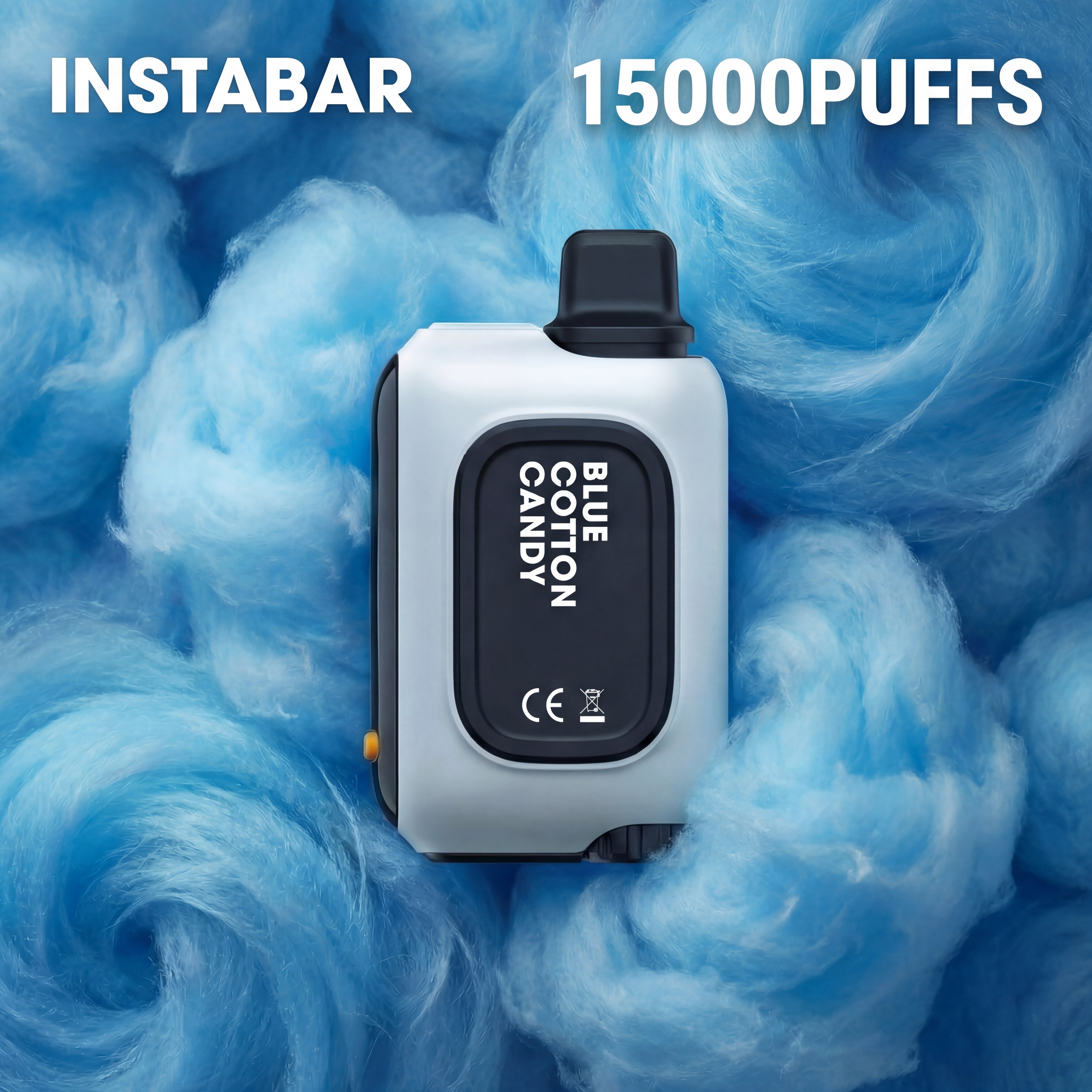 INSTABAR IBAR15000 Kosmická exploze 15000 tažek -🍬 Modrá cukrová vata, super sladký!
