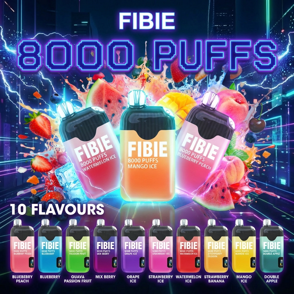 🧑‍🎄 Vánoční speciální vydání🎶 FIBIE 8000 PUFFS – Nejoblíbenější volba v České republice!🏆