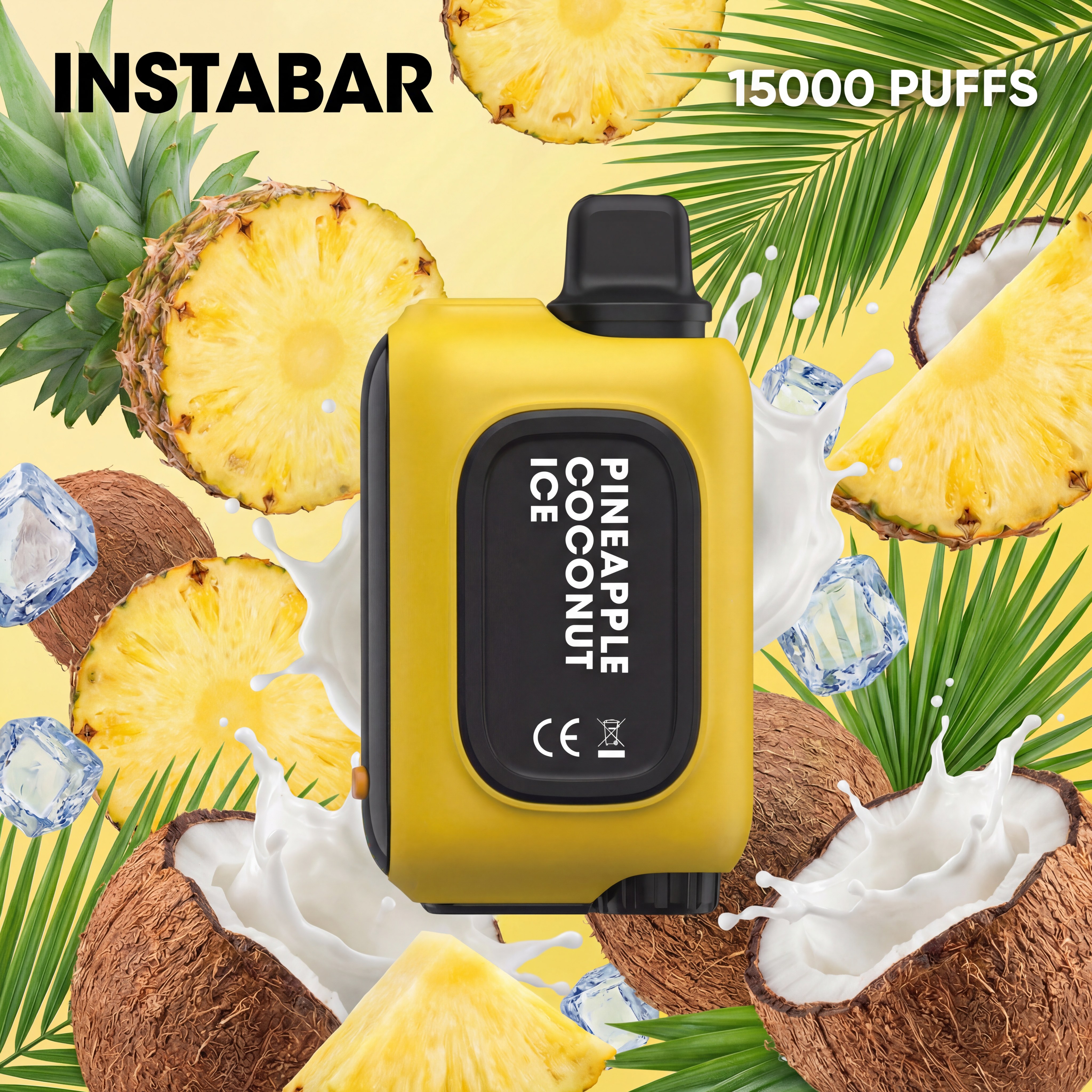 INSTABAR IBAR15000 Kosmická exploze 15000 tažek -🥥 Ananas Kokos Led