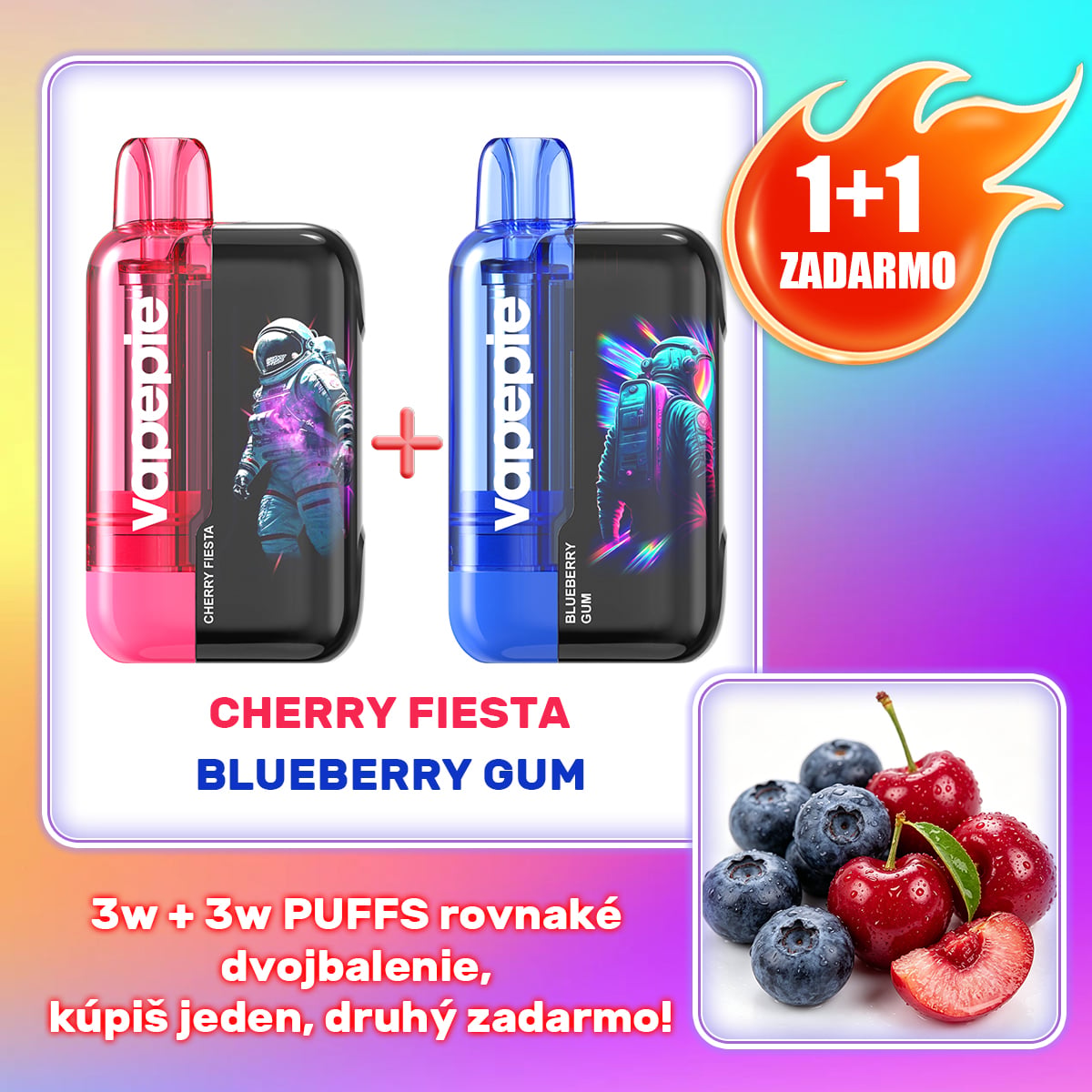 1+1 ZADARMO! 30 000 + 30 000 Puff | Dva kusy za cenu jedného