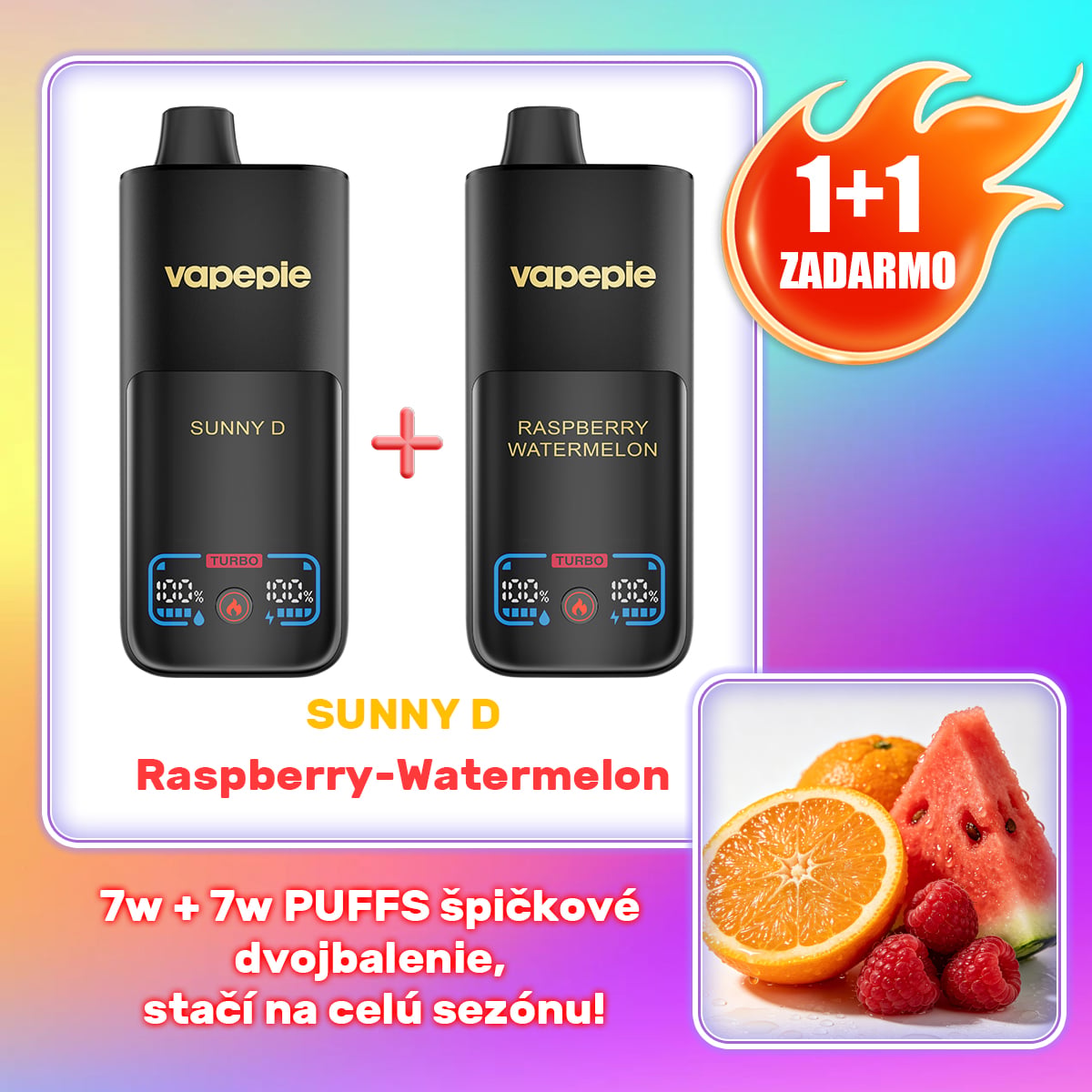 Akcia 1+1 ZADARMO! 70 000 + 70 000 Puff | Špičková výdrž v dvojbalení