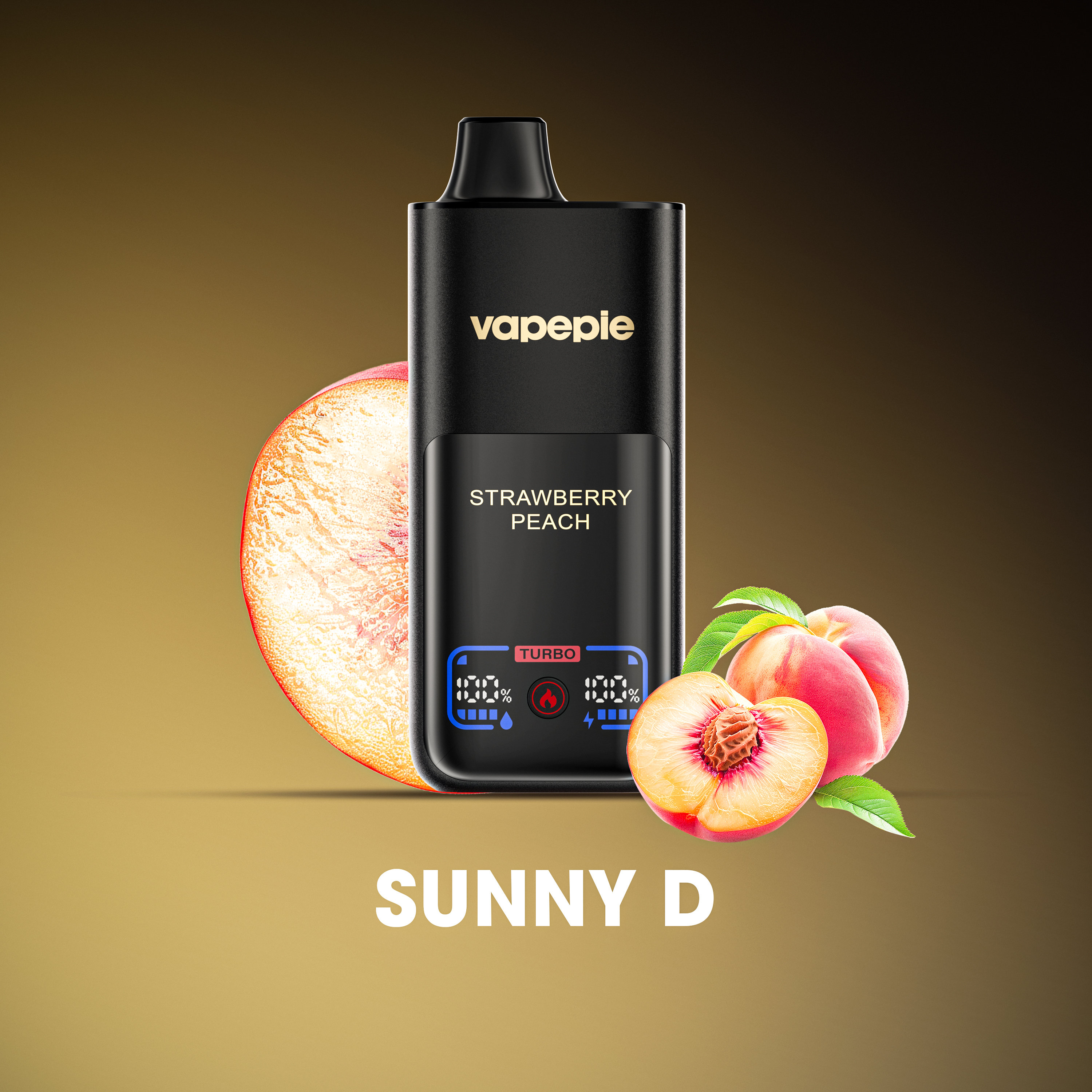 VAPEPIE E-liquid s jahodou a broskyňou na 70 000 ťahov