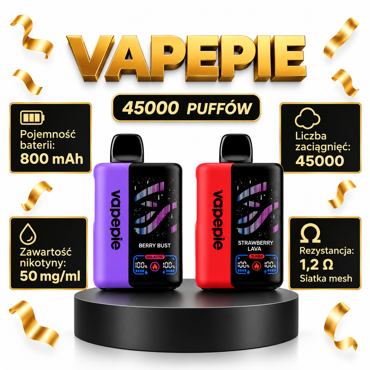 VAPEPIE GALACTIC GLEAM 35000 PUFFS