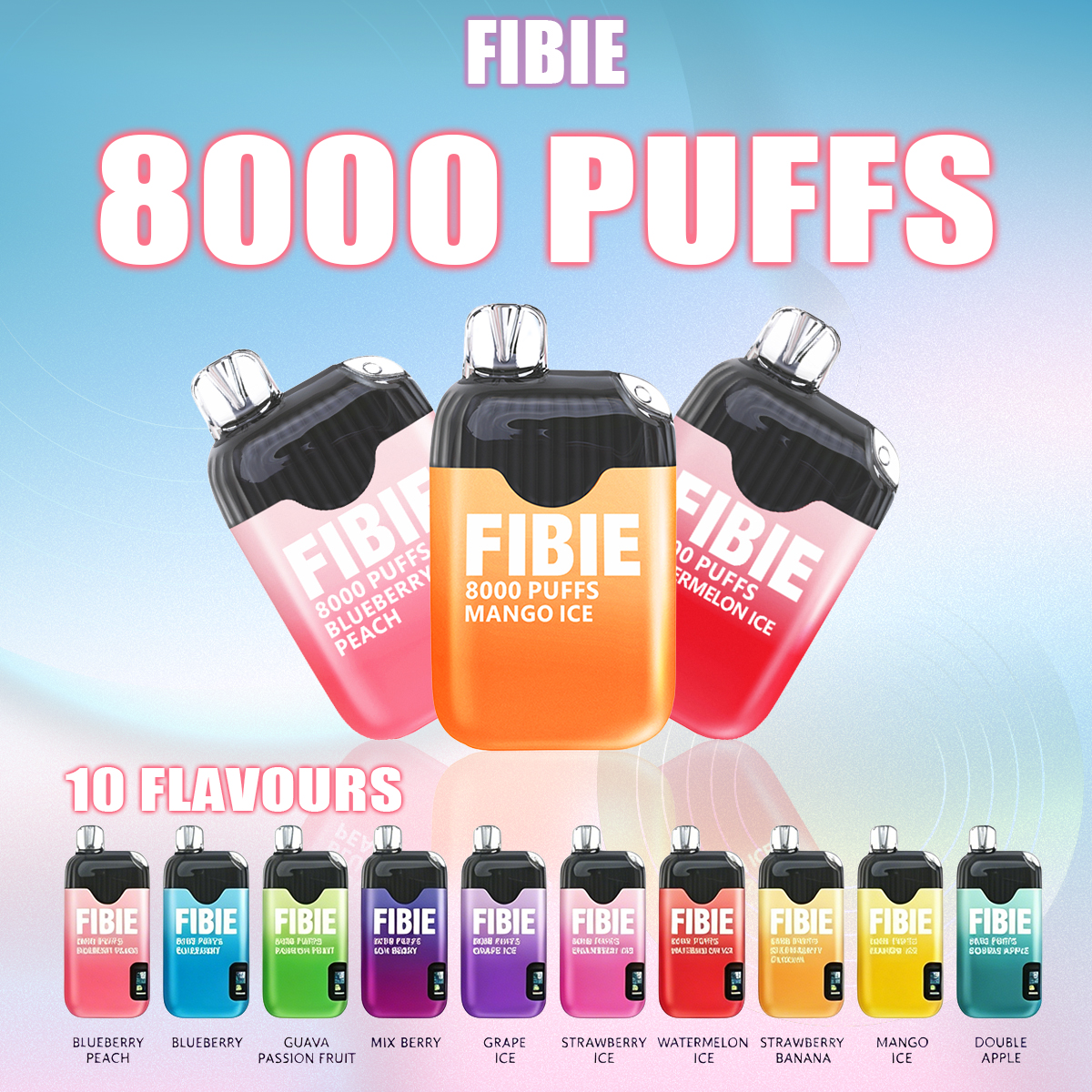 🧑‍🎄Promocja pakietu świątecznego 🎶 FIBIE 8000 PUFFS – Ulubiony wybór w Polsce! 🏆