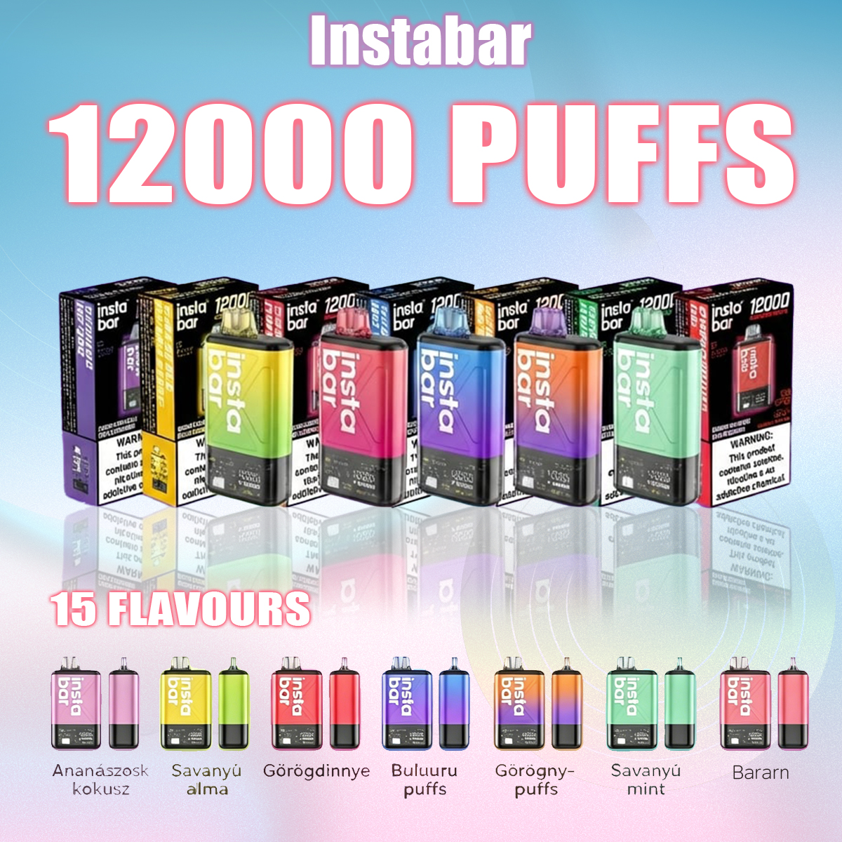 🧑‍🎄Promocja pakietu świątecznego 🎶 INSTABAR IU12000 PUFFS – Ulubiony wybór w Polsce! 🏆
