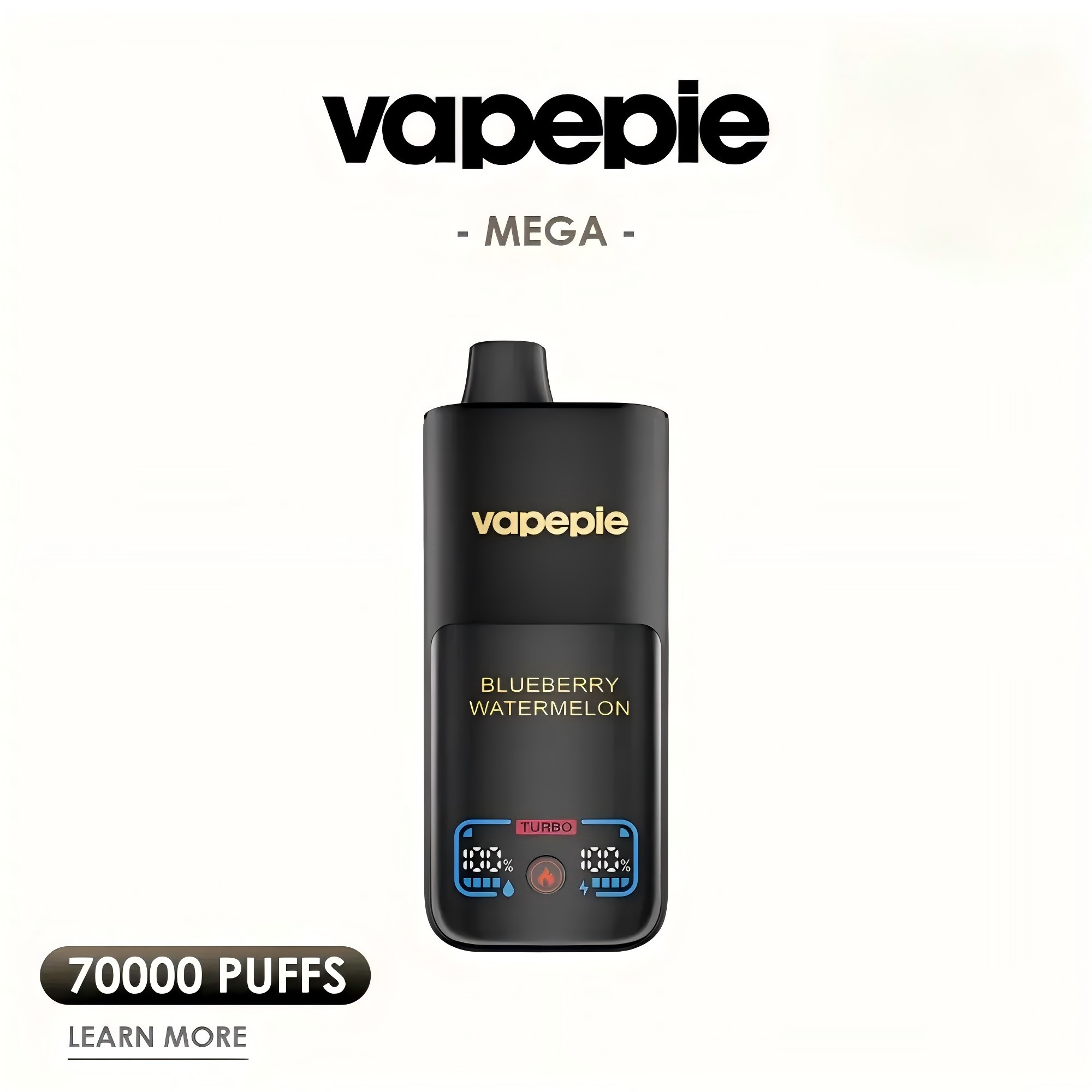 VAPEPIE Mega – 70 000 slukk – Extra nagy gőztermelés és hosszan tartó teljesítmény