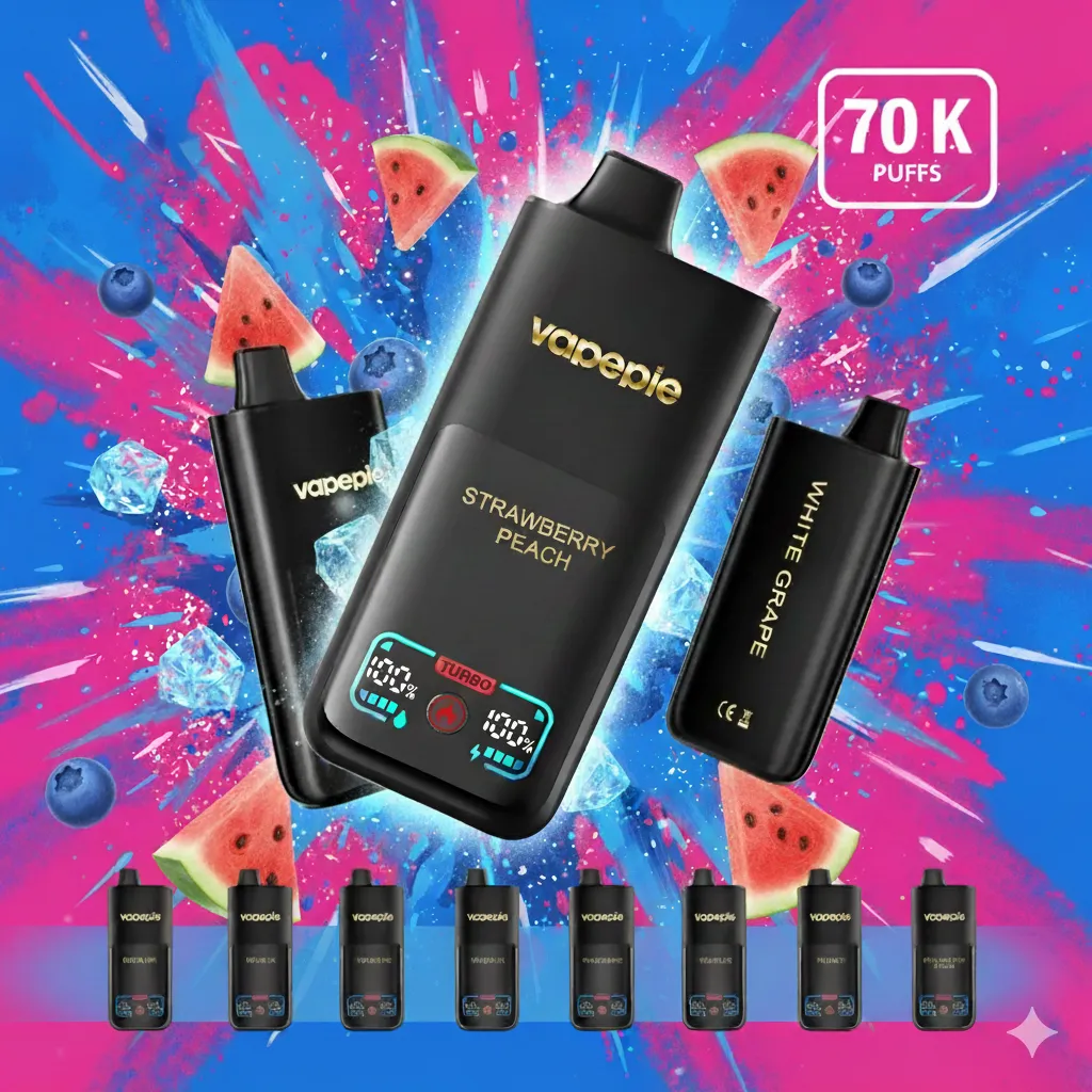 1 db🎁Mystery Box🎁 – titokzatos ajándékodat🔥VAPEPIE Mega 70000 PUFFS