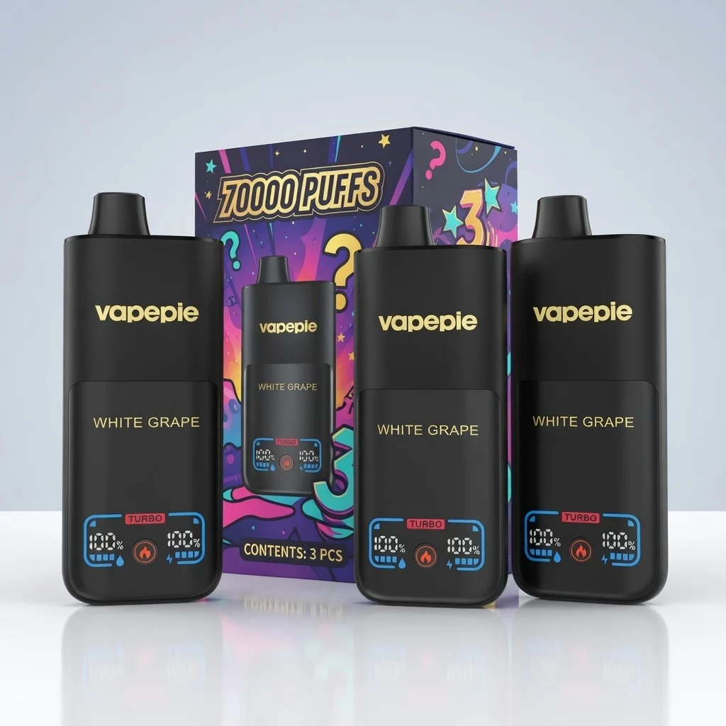 3 db🎁Mystery Box🎁 – titokzatos ajándékodat🔥VAPEPIE Mega 70000 PUFFS